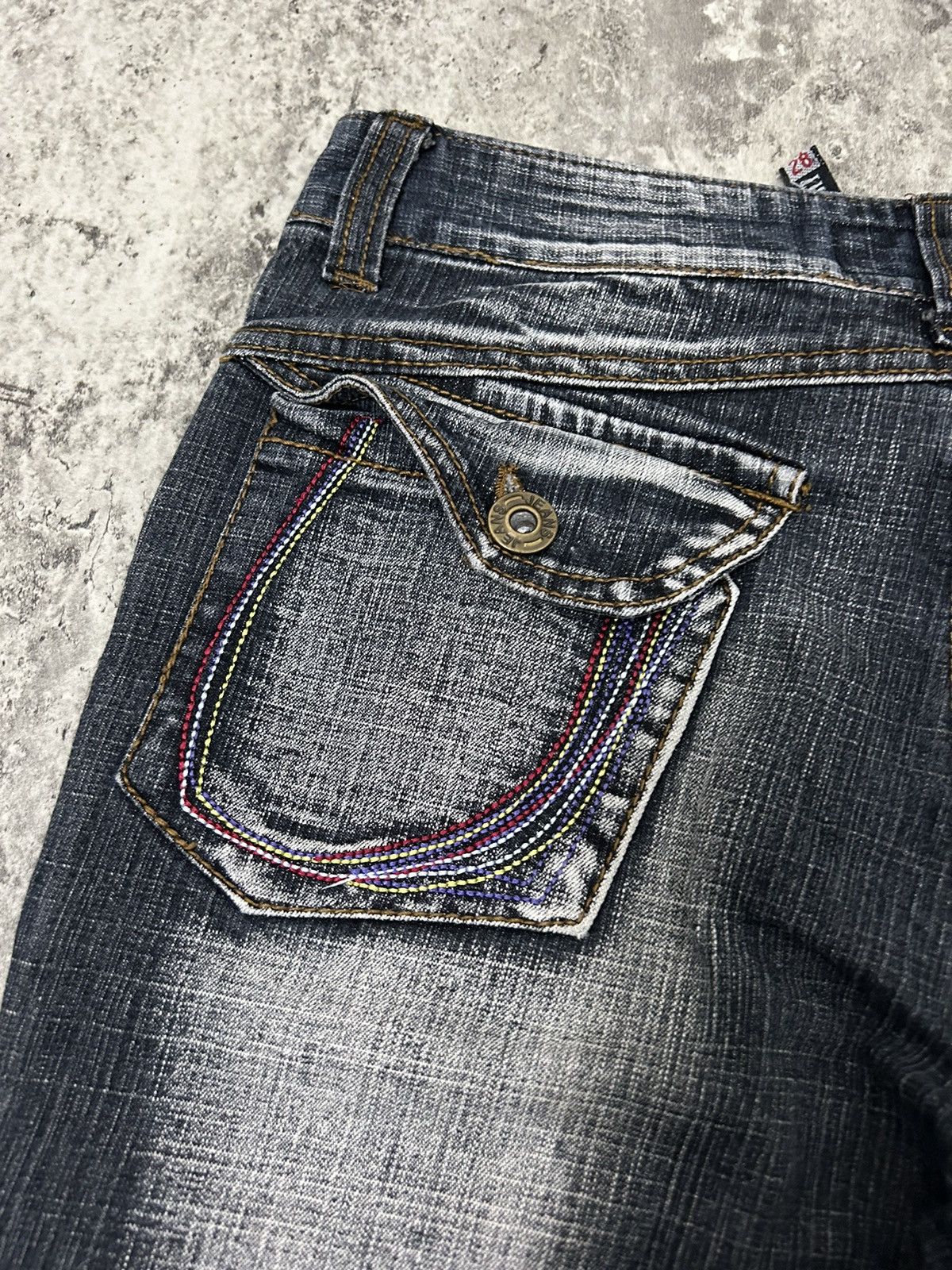 If Six Was Nine × Japanese Brand × Le Grande Bleu (L.G.B.) Turn Right Black Wash Flare Pants Size US 28 / EU 44 - 10 Thumbnail