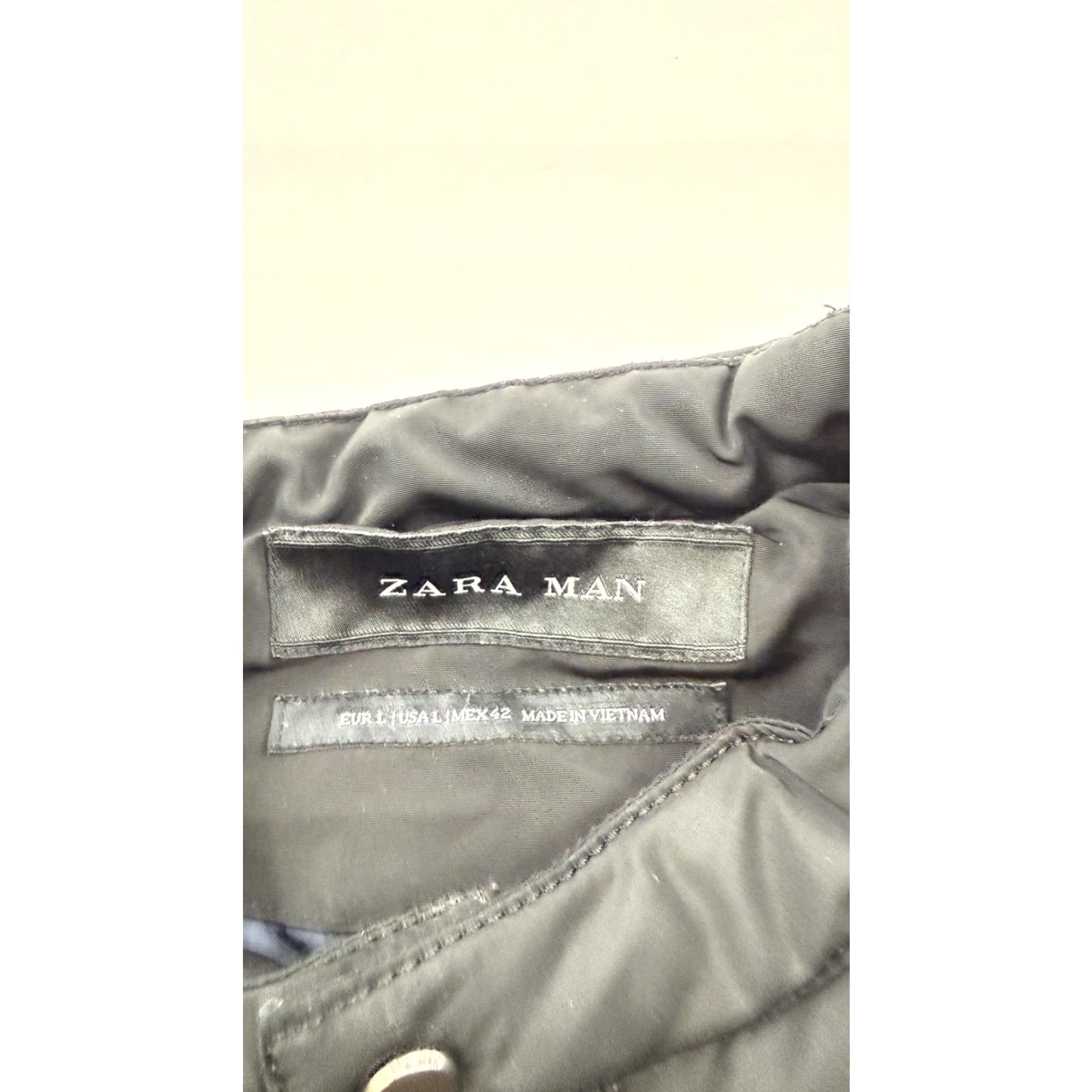 Zara Zara Jacket Mens Large Black Quilted Puffer Moto Zip Pockets Lightweight Jacket Mens Black Quilted Puffer Zip Pockets Lightweight Size US L / EU 52-54 / 3 - 7 Thumbnail