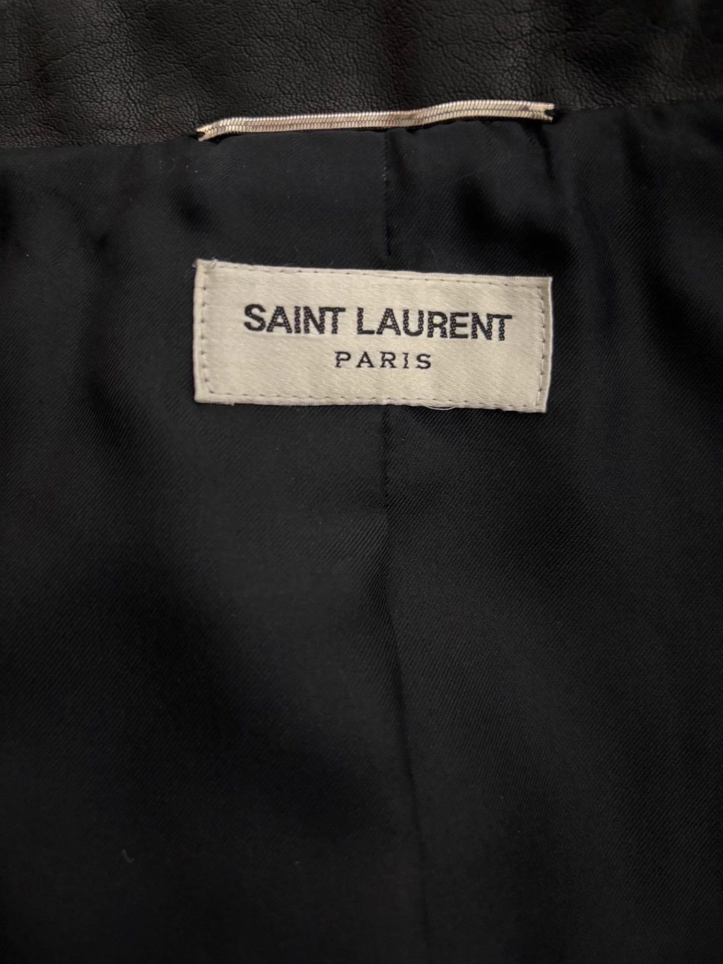 Saint Laurent Paris SLP 2015SS Hedi Slimane Black Leather Fringe Jkt Size US S / EU 44-46 / 1 - 8 Thumbnail