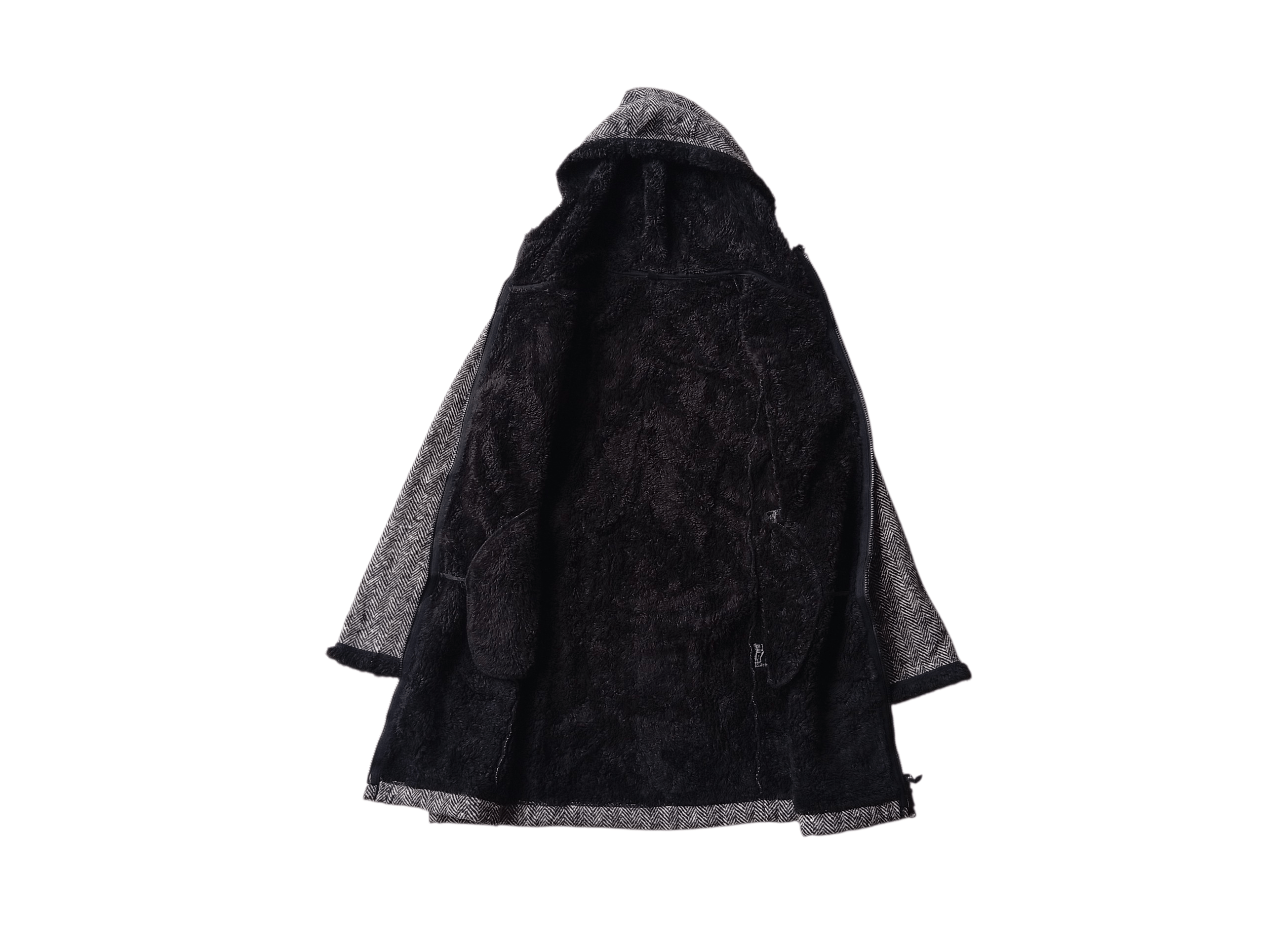 Uniqlo Fishbone fleece fluffy yarn coat jacket Size XL / US 12-14 / IT 48-50 - 3 Thumbnail