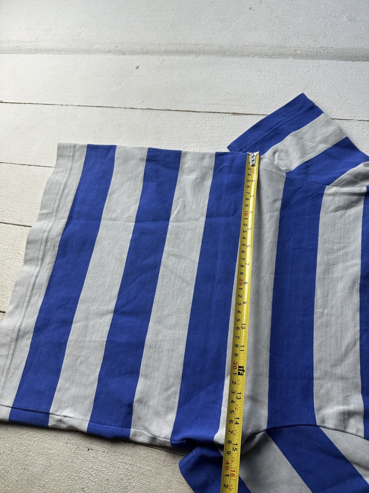 Cos 🚨 COS STRIPED LUXURY WOMEN T-SHIRT BLUE WHITE Size XS / US 0-2 / IT 36-38 - 14 Thumbnail