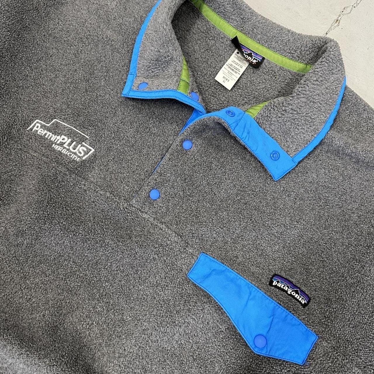 Patagonia Patagonia Synchilla Grey and Blue Snap T Fleece Men’s XL Size US XL / EU 56 / 4 - 3 Thumbnail