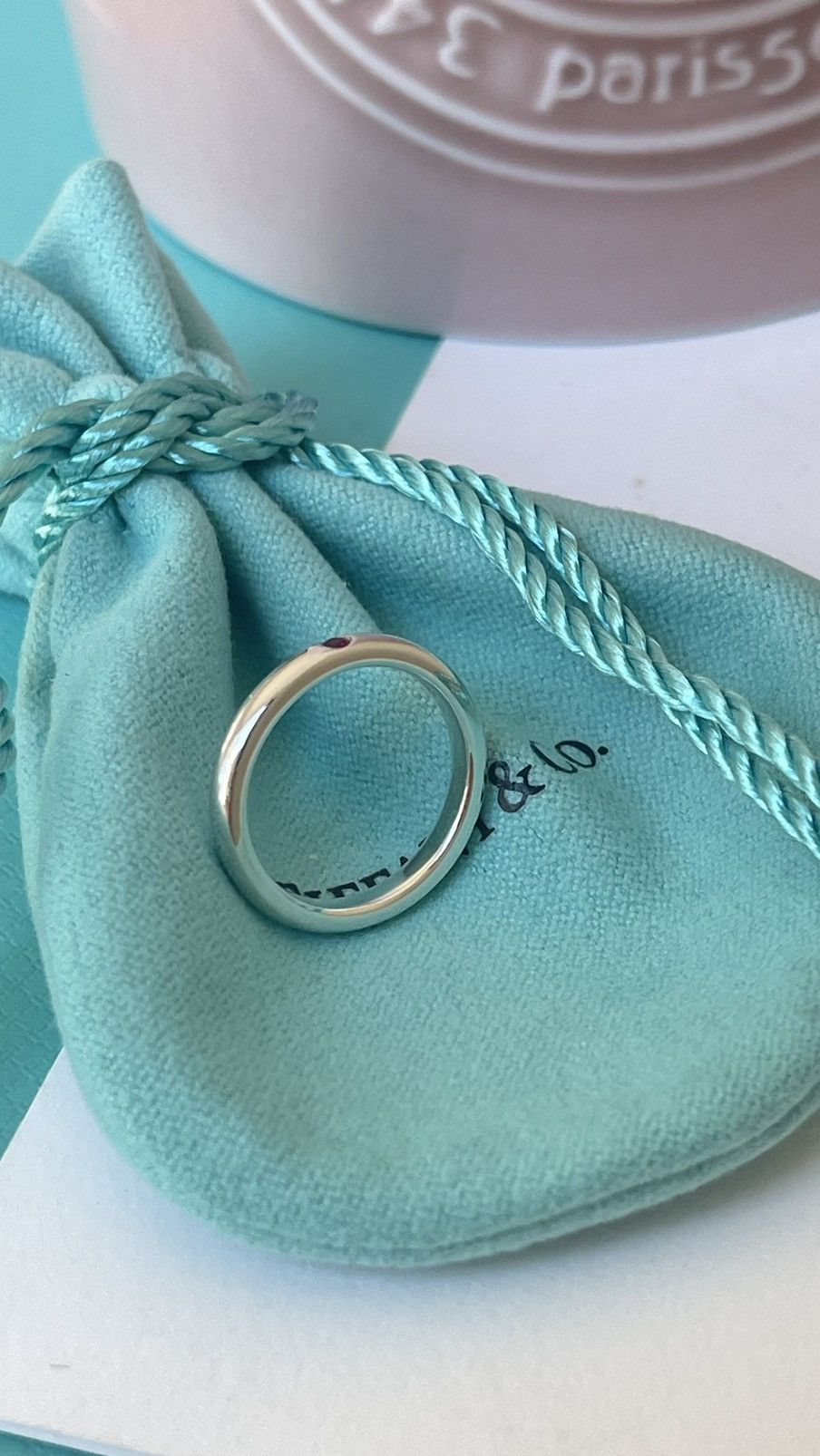 Tiffany & Co. Tiffany & Co. Elsa Peretti Ruby Silver Stacking Band 5 $450 Size ONE SIZE - 8 Thumbnail