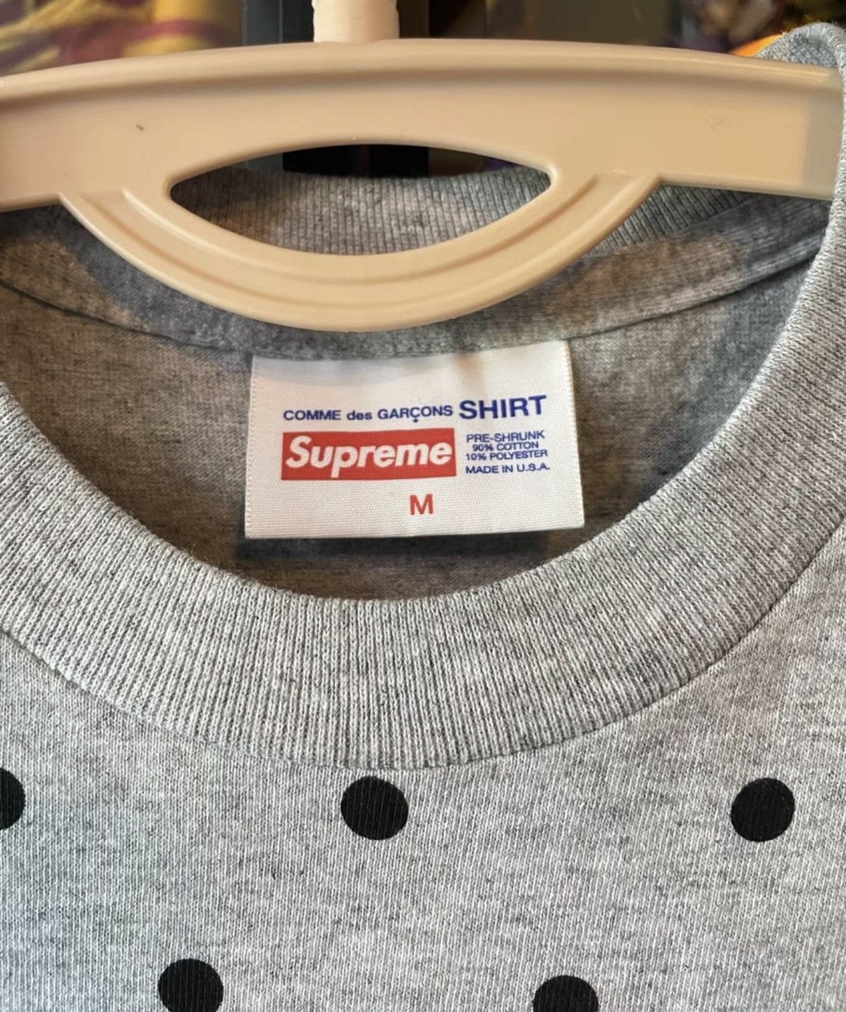 Comme des Garcons Supreme cdg box logo tee polka dot T-shirt Size US M / EU 48-50 / 2 - 2 Thumbnail