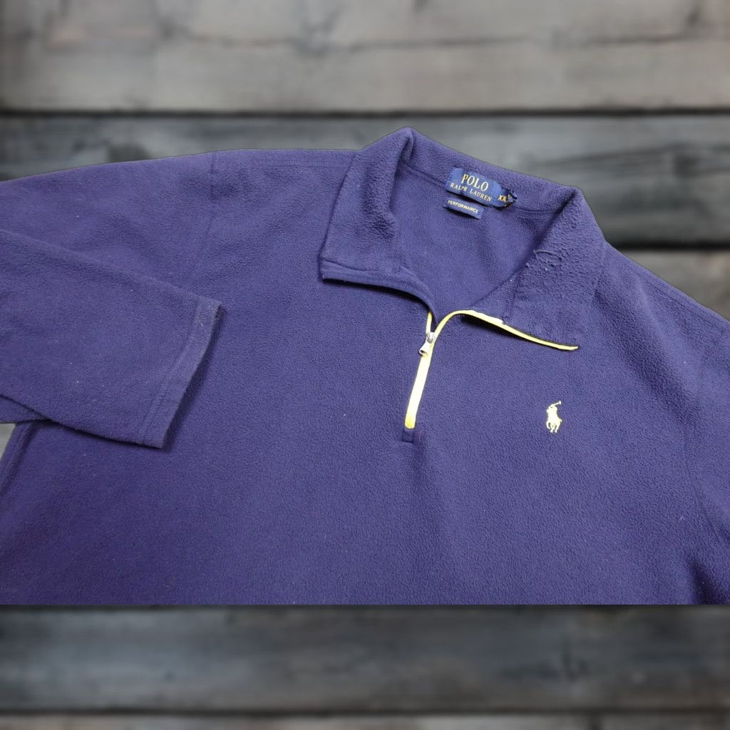 Polo Ralph Lauren Polo Ralph Lauren Quarter Zip Pullover Mens 2XL Blue Fleece Performance Top Size US XXL / EU 58 / 5 - 1 Thumbnail