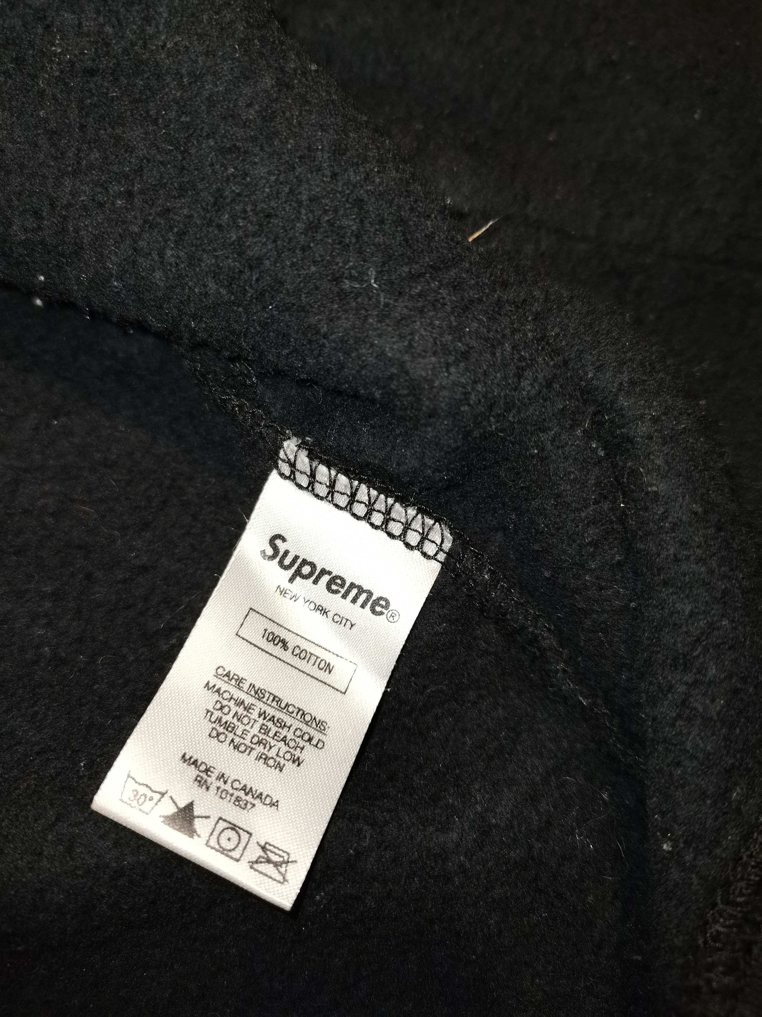 Supreme Supreme text stripe zip up hoodie Size US M / EU 48-50 / 2 - 7 Thumbnail