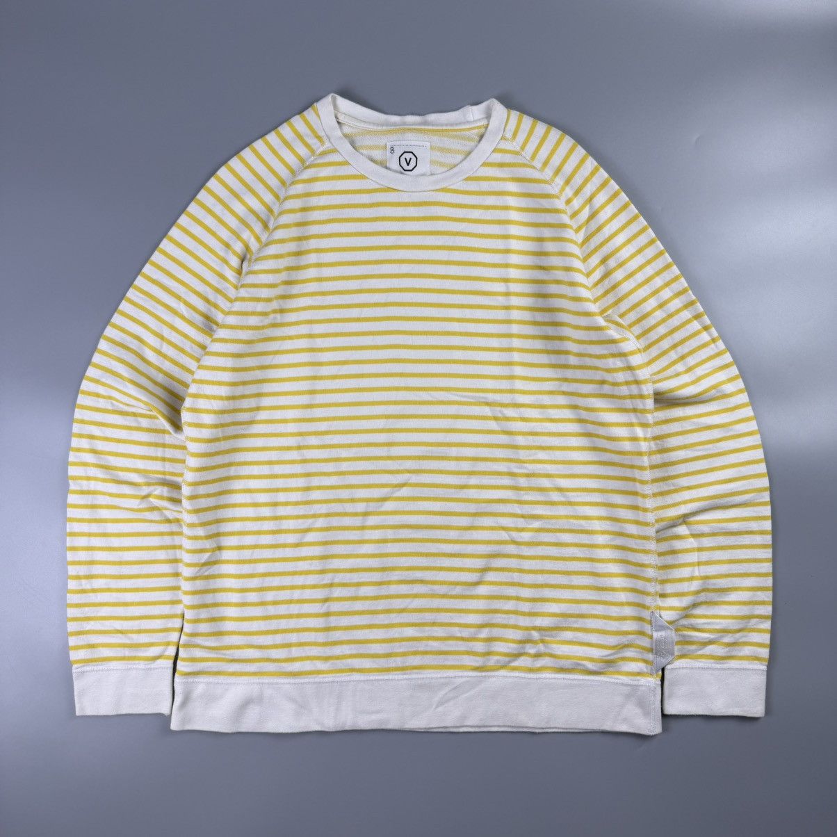 Visvim Vintage Visvim Yellow Striped Long Sleeve Sweatshirt Size US M / EU 48-50 / 2 - 1 Thumbnail