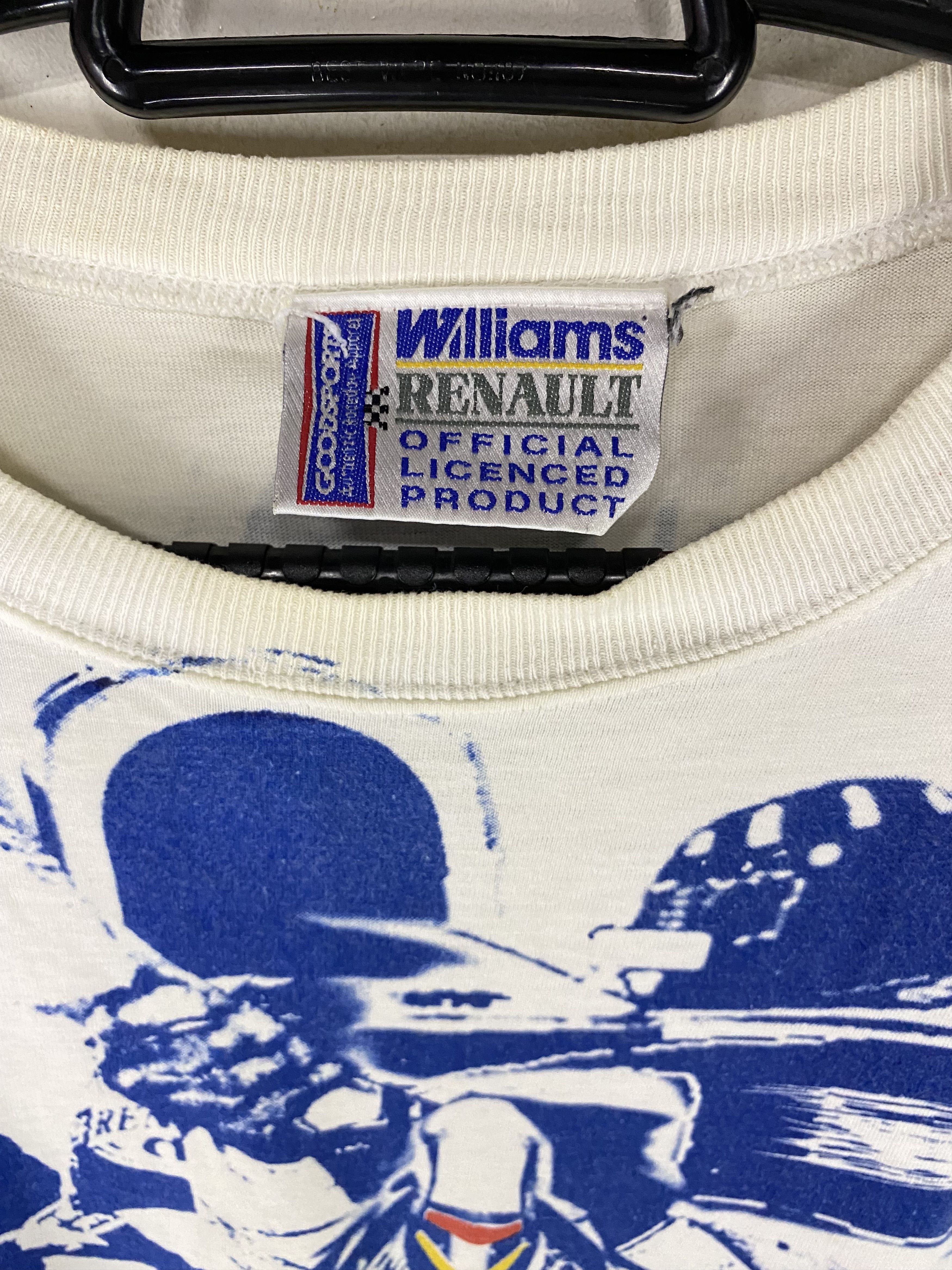 Formula 1 × Vintage 90s Renault Williams Damon Hill formula 1 allover print tee Size US XL / EU 56 / 4 - 8 Thumbnail