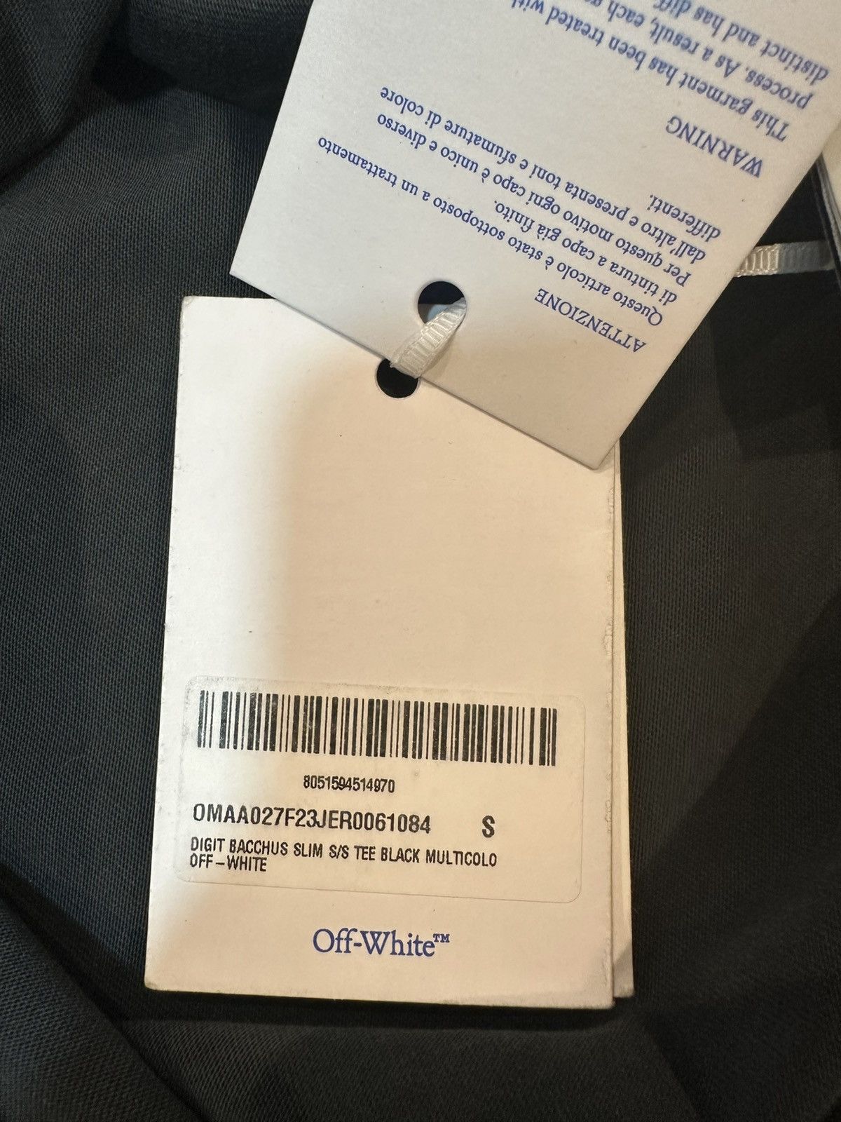Off-White Off-White Black Digit Bacchus 2013 T-Shirt Size Small Size US S / EU 44-46 / 1 - 5 Thumbnail