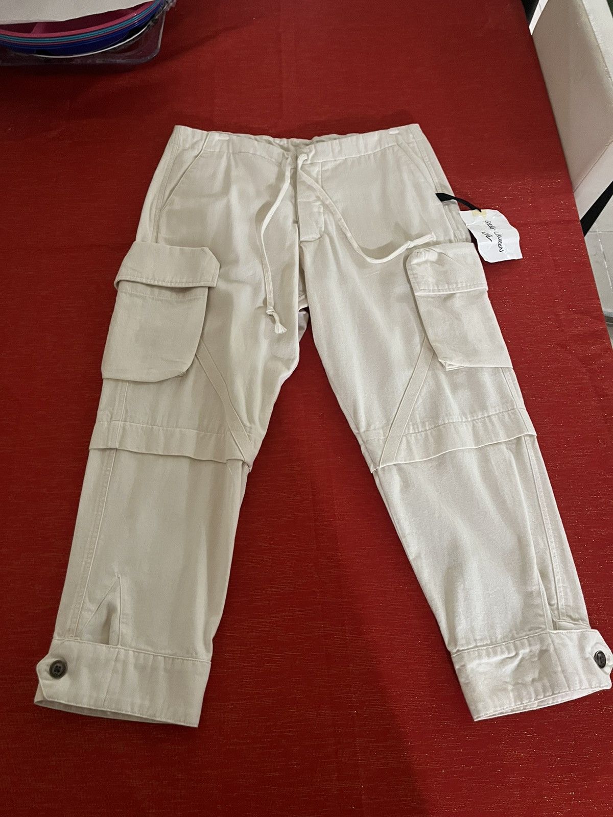 Greg Lauren Greg Lauren cropped Twill Cargo Pant Sz 2 Size US 32 / EU 48 - 11 Thumbnail