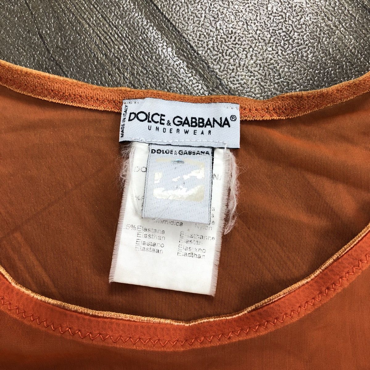 Dolce & Gabbana × Vintage Vintage Dolce & Gabbana Luxury Underwear Transparency Tee Size S / US 4 / IT 40 - 8 Thumbnail