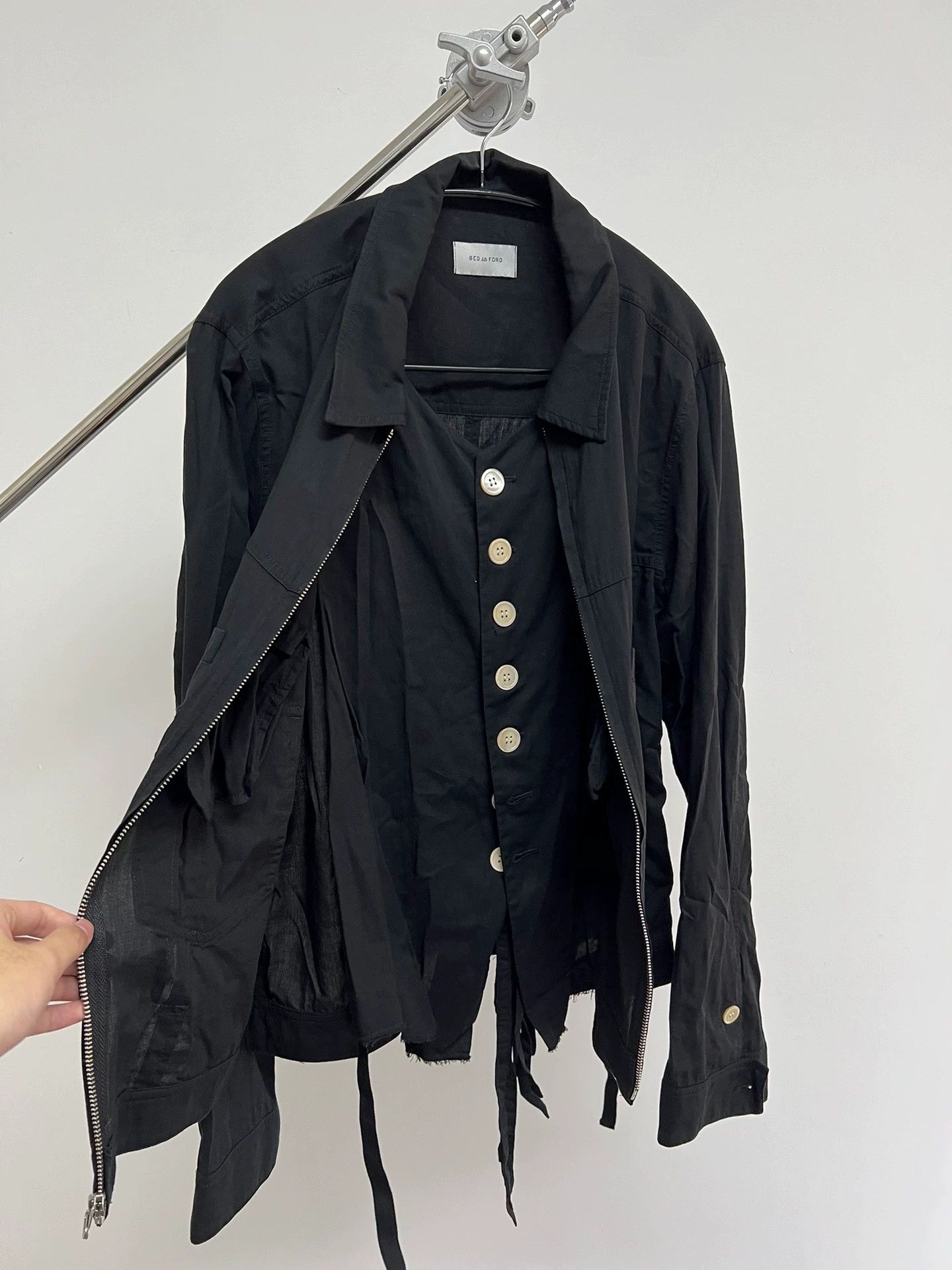Bed j.w. Ford Bed J.W. Ford 21AW Layered Jacket with Ribbon 0 Size XS / US 0-2 / IT 36-38 - 4 Thumbnail