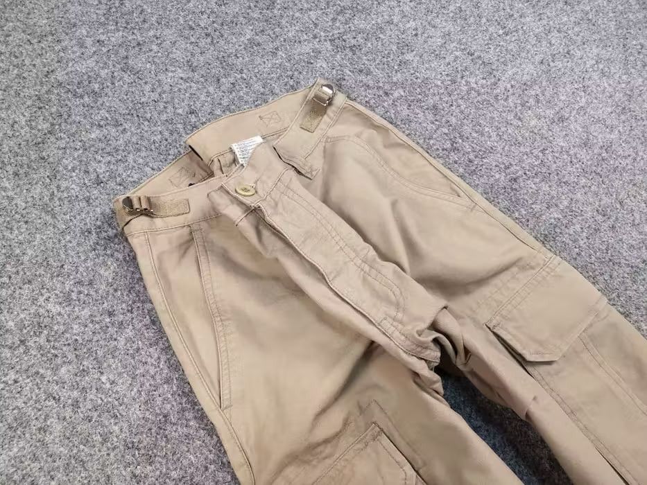 Japanese Brand Vintage 90's Military Ripstop Japan Beige Cargo Pants Size US 32 / EU 48 - 11 Thumbnail