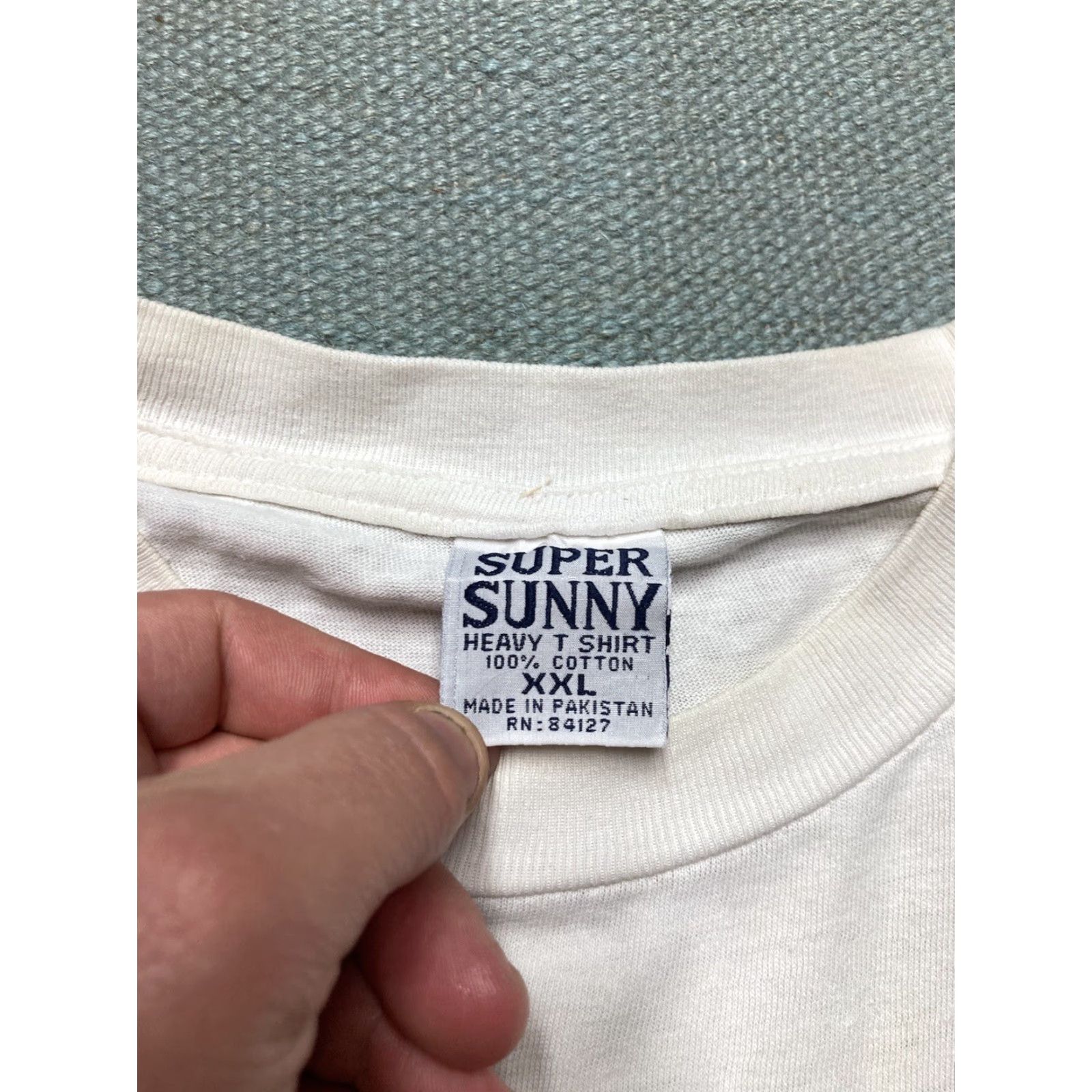 Nike VINTAGE Nike Air Graphic T-Shirt Check Logo 90s Boots Distressed Swoosh Body XXL White Shirt Mens Size US XXL / EU 58 / 5 - 7 Thumbnail