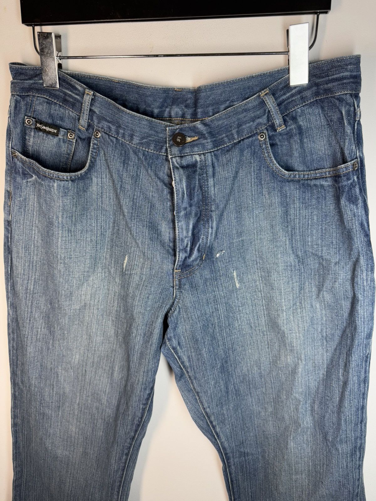 Yves Saint Laurent 36x32 YSL Jeans Denim Pants Blue Indigo Size US 36 / EU 52 - 18 Thumbnail