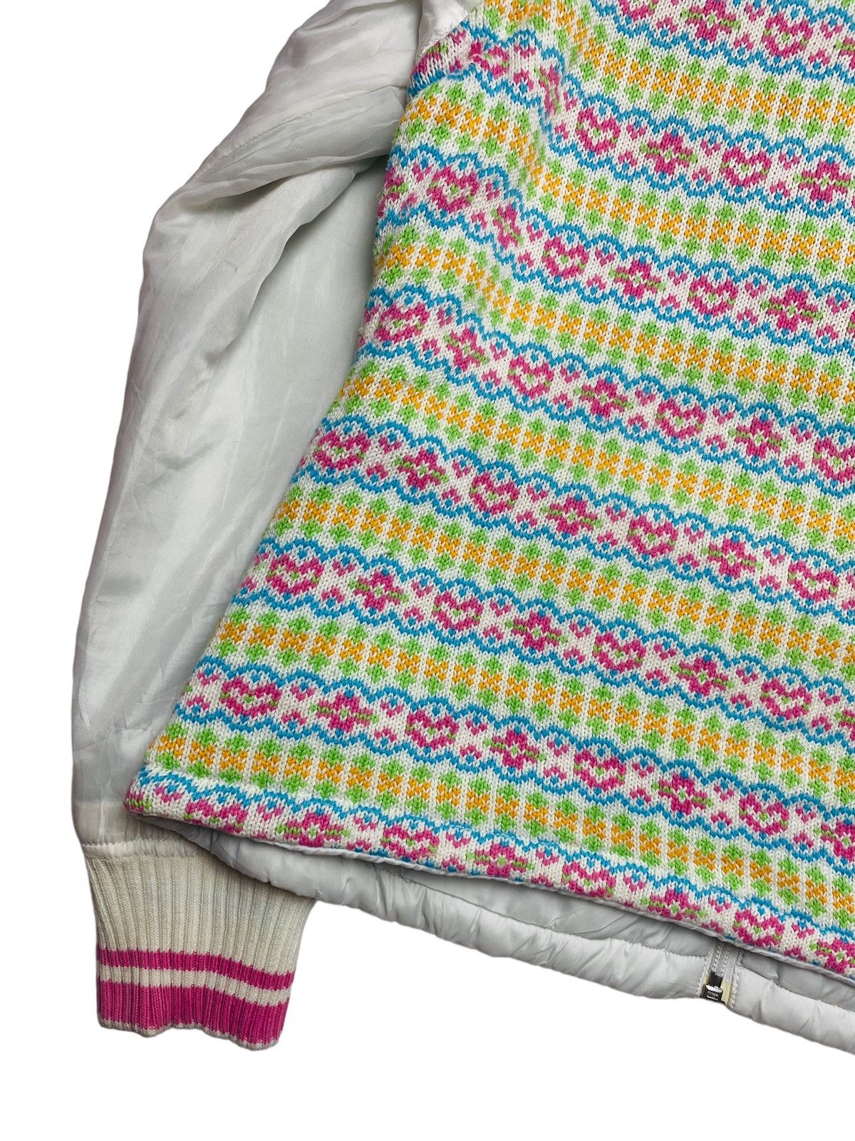 Japanese Brand 2000s Daisy Lovers Reversible Knitted Heart Vest Jacket Size US M / EU 48-50 / 2 - 8 Thumbnail
