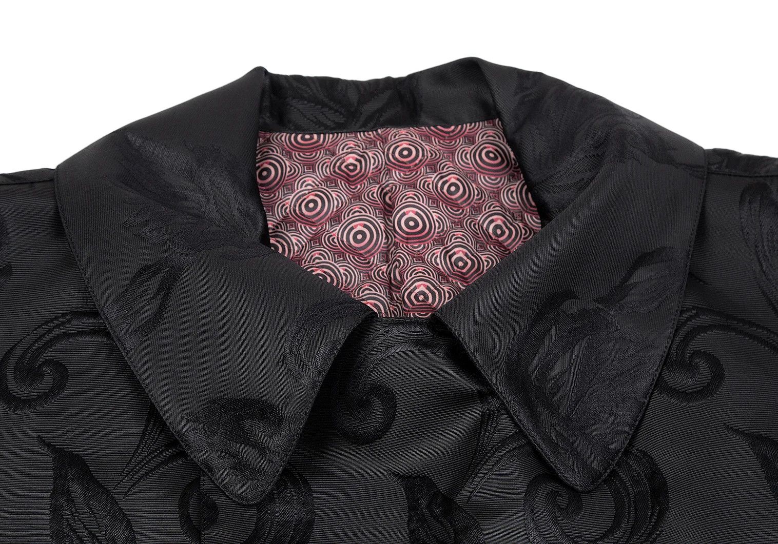 Jean Paul Gaultier Quilted Floral Jacquard Grograine Coat Black Size 48 Size US M / EU 48-50 / 2 - 3 Thumbnail