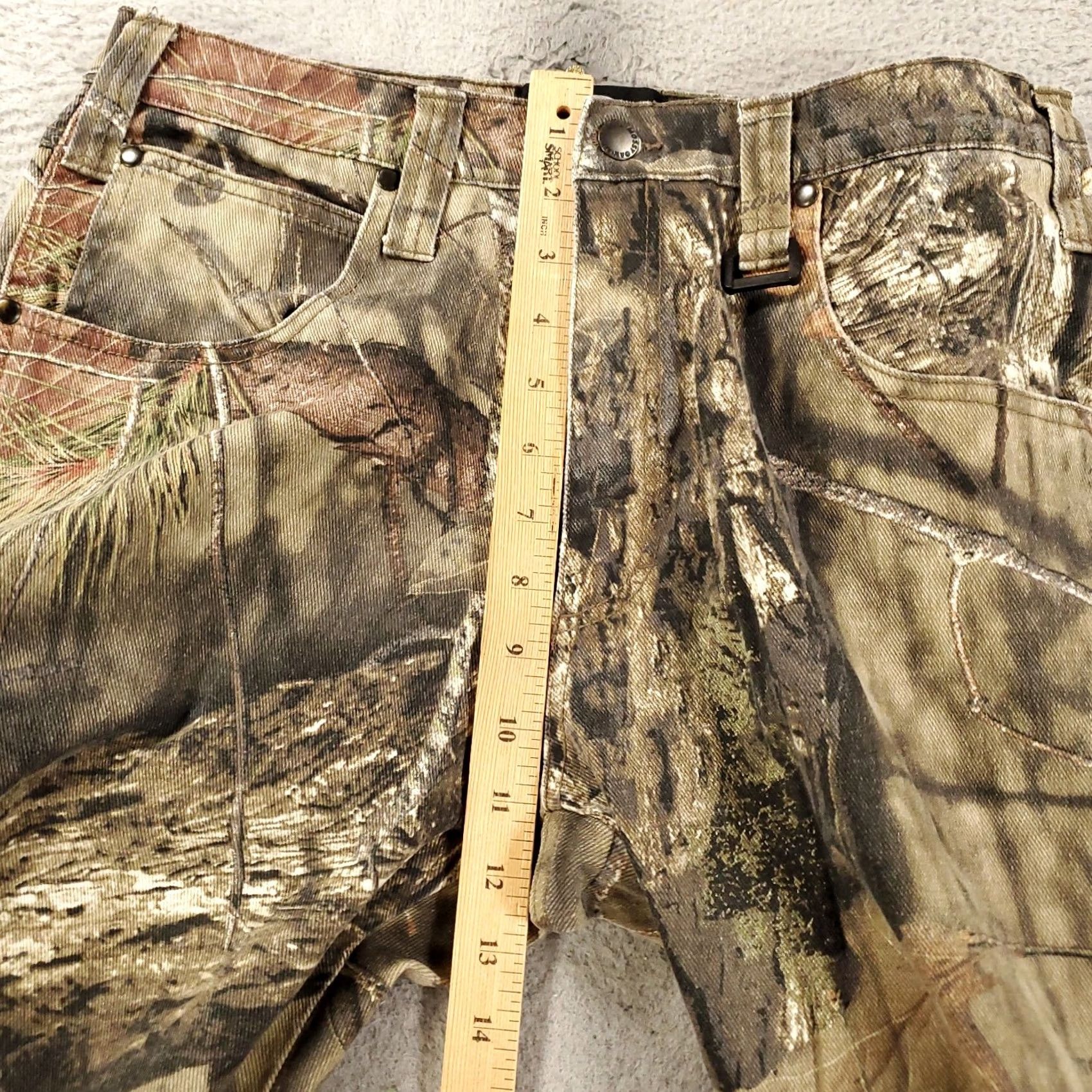 Vintage Mossy Oak Jeans Mens 32x32 Camouflage Denim 5-Pocket Regular Straight Fall Winter Spring Hunting Pants Shirt? Size US 32 / EU 48 - 3 Thumbnail