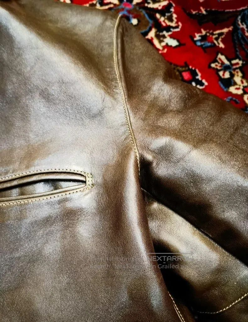 Other freewheelers size 40 Conductor Leather Jacket, Green Leath Size US M / EU 48-50 / 2 - 5 Thumbnail