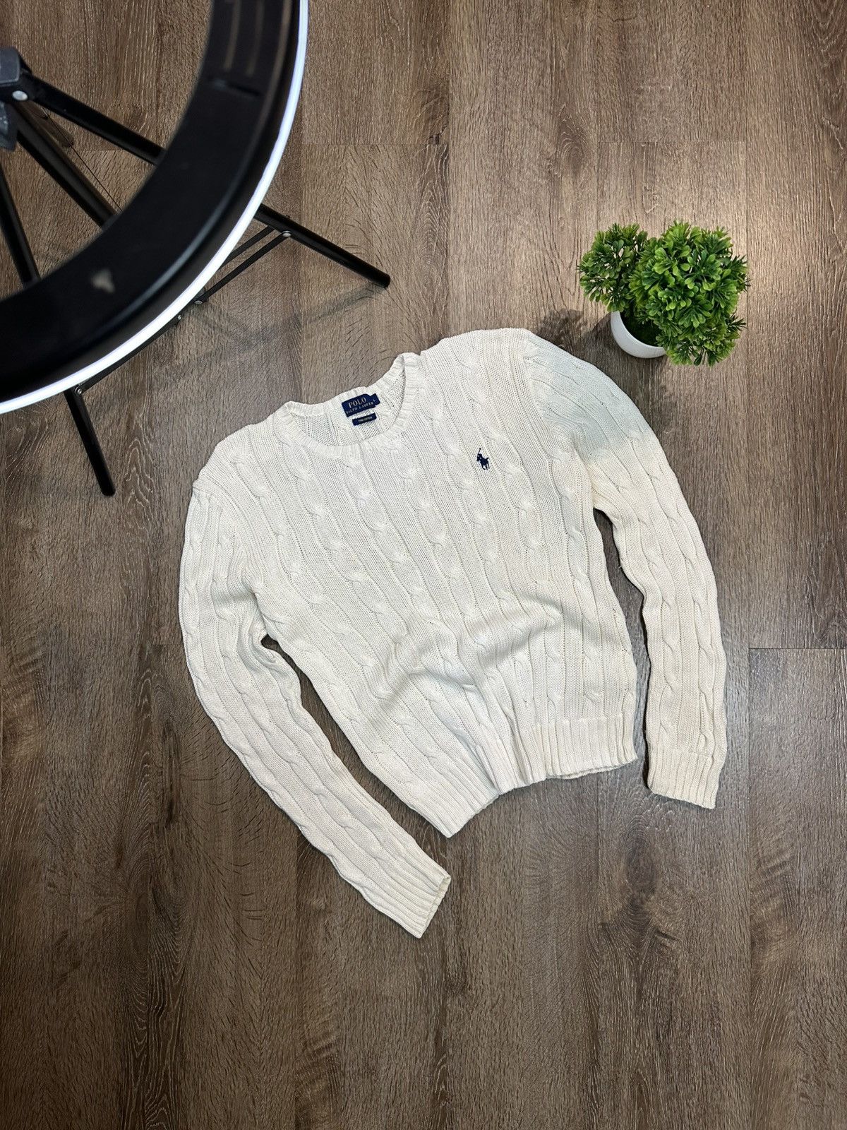 Polo Ralph Lauren Polo Ralph Lauren Cable Knit Sweater Size L / US 10 / IT 46 - 1 Thumbnail