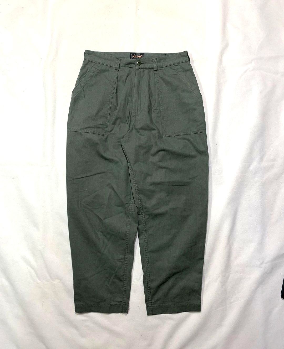 image of Beams Plus Japan Fatigue Pants in Green, Men's (Size 32)