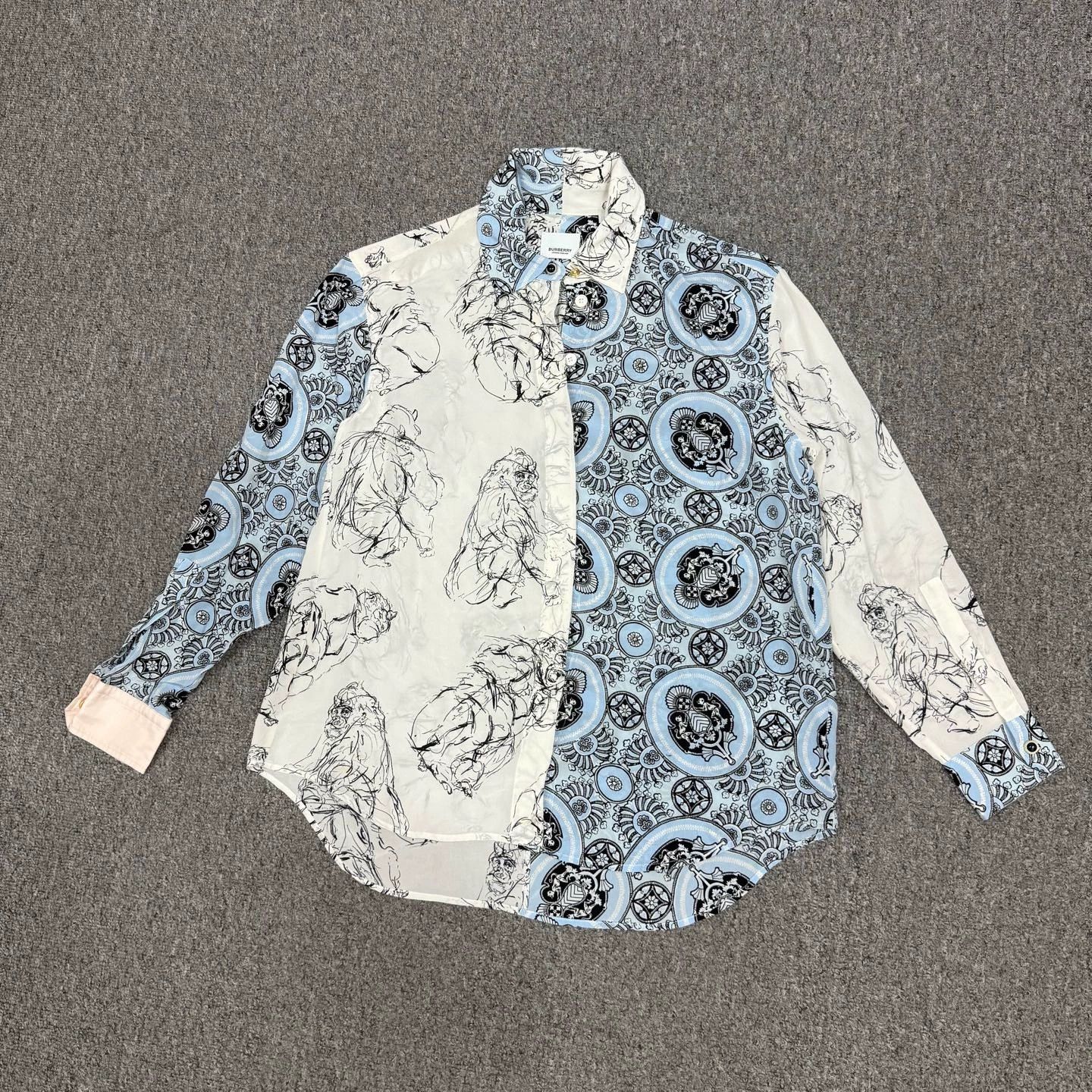 Burberry Burberry Long Sleeve Silk Shirt UK4 Size US XS / EU 42 / 0 - 1 Thumbnail
