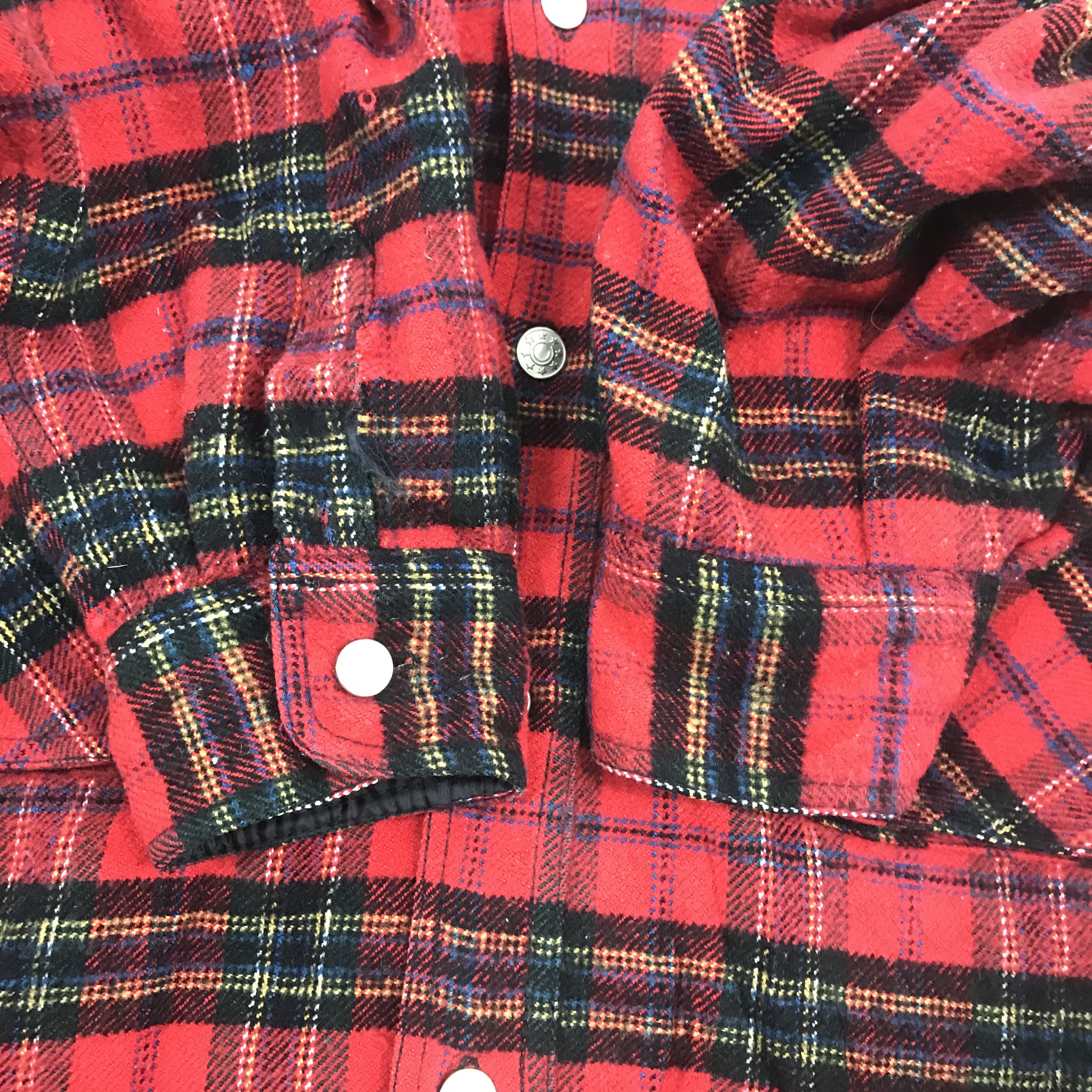Japanese Brand × Vintage Vintage Romantic Flannel design button Jacket Size US L / EU 52-54 / 3 - 6 Thumbnail