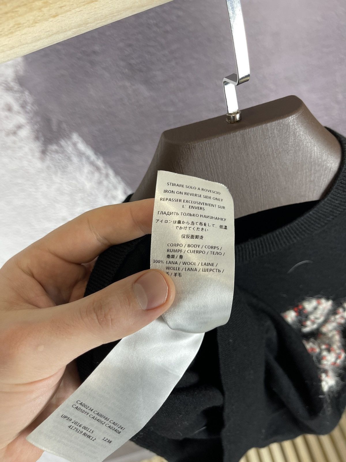 Alexander McQueen Alexander McQueen pure wool big logo black sweater Size S / US 4 / IT 40 - 12 Thumbnail