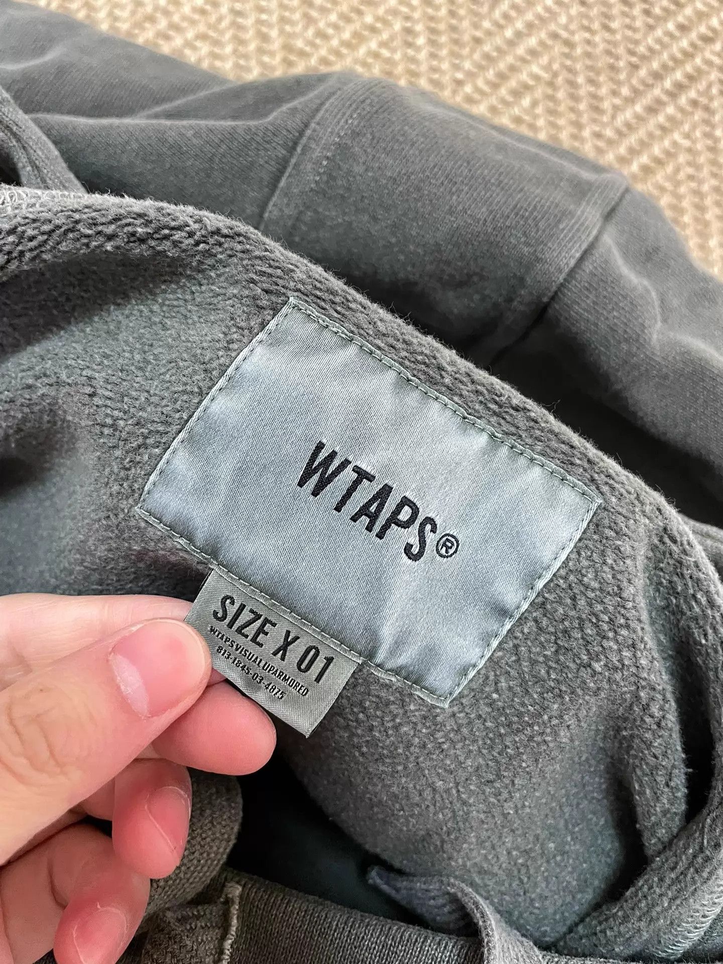 Wtaps WTAPS PARA COPO Wax Dyed Washed Thick Hoodie OD S Size US S / EU 44-46 / 1 - 7 Thumbnail