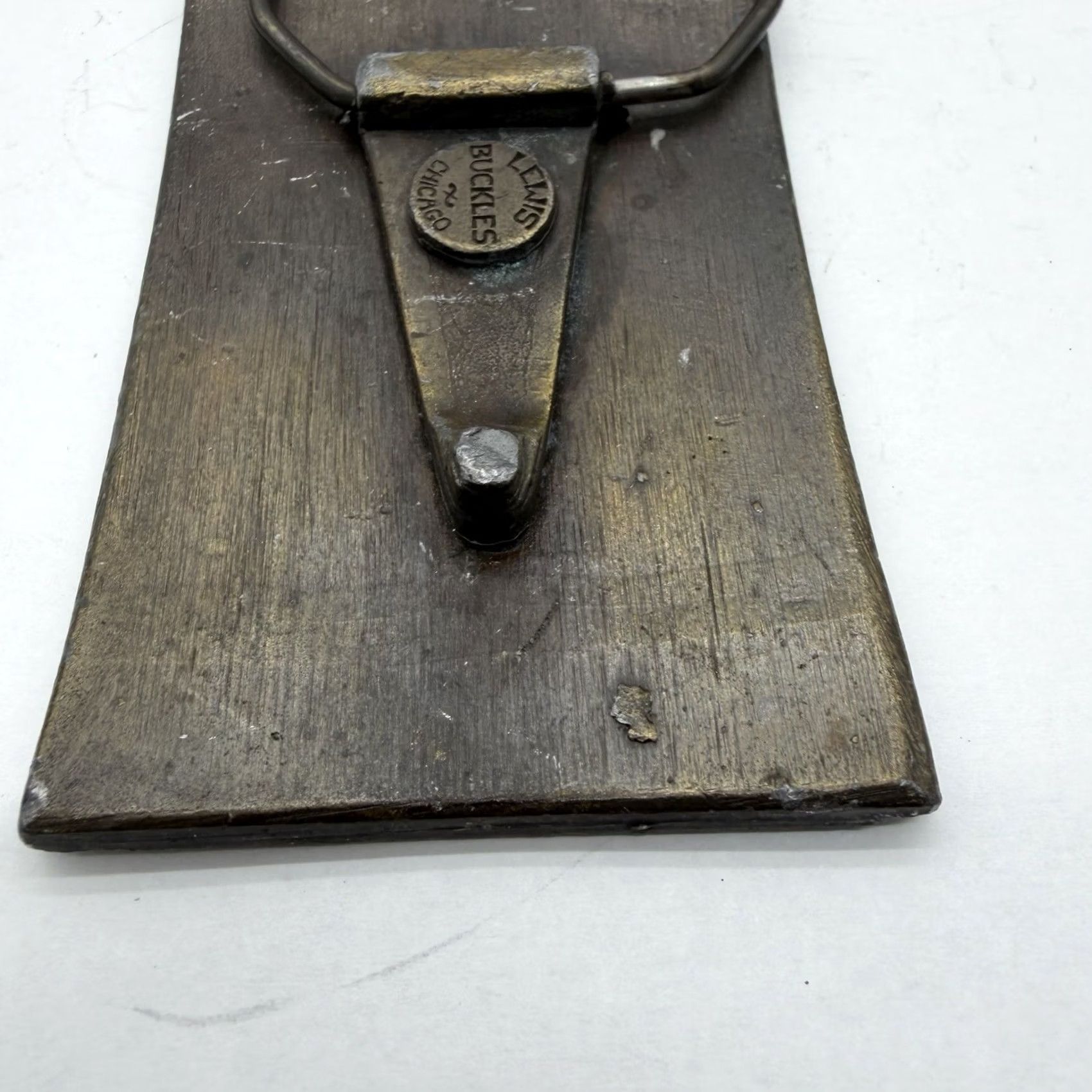 Vintage VINTAGE Brass Acapulco Gold Belt Buckle FLAW Bronze Motorcycle Unbranded Adult Unisex 1970s Damaged Prong Broken Size ONE SIZE - 7 Thumbnail