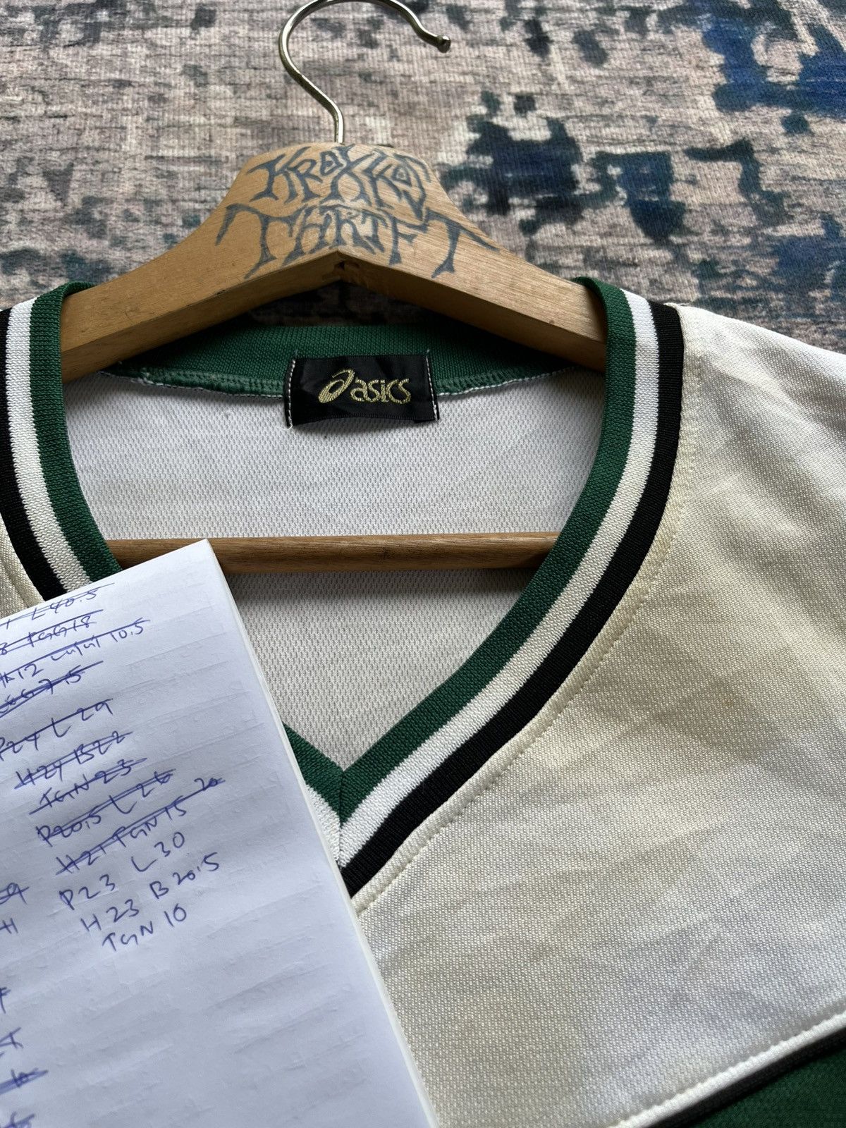 Asics × Japanese Brand Vintage Asics Musashi Ogose Basketball Jersey 90s Japan Size US XL / EU 56 / 4 - 11 Thumbnail