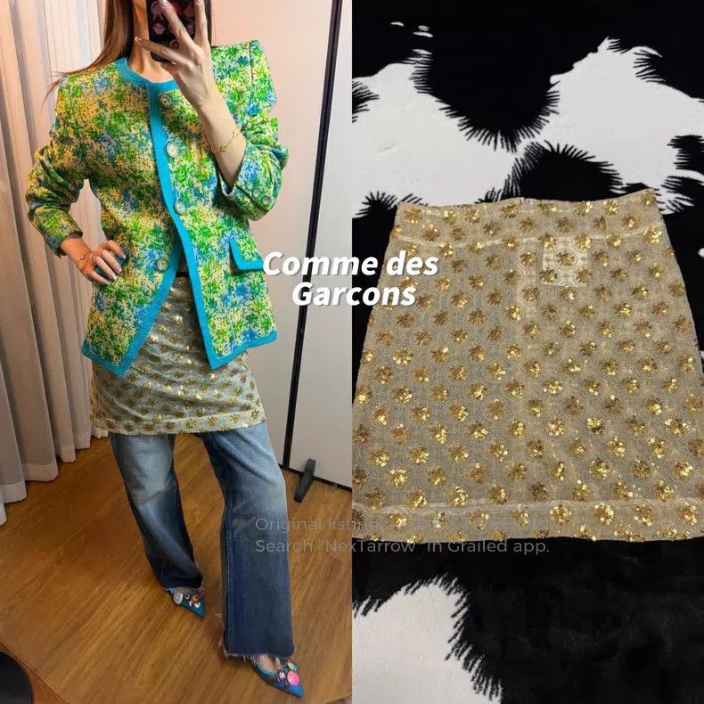 Comme des Garcons Comme Des Garcons size M Sequined Skirt Size 22" - 1 Thumbnail