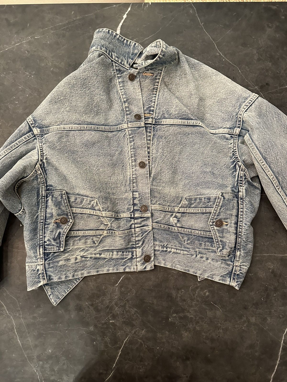 Balenciaga SS23 UPSIDE DOWN DENIM JACKET Size US S / EU 44-46 / 1 - 3 Thumbnail