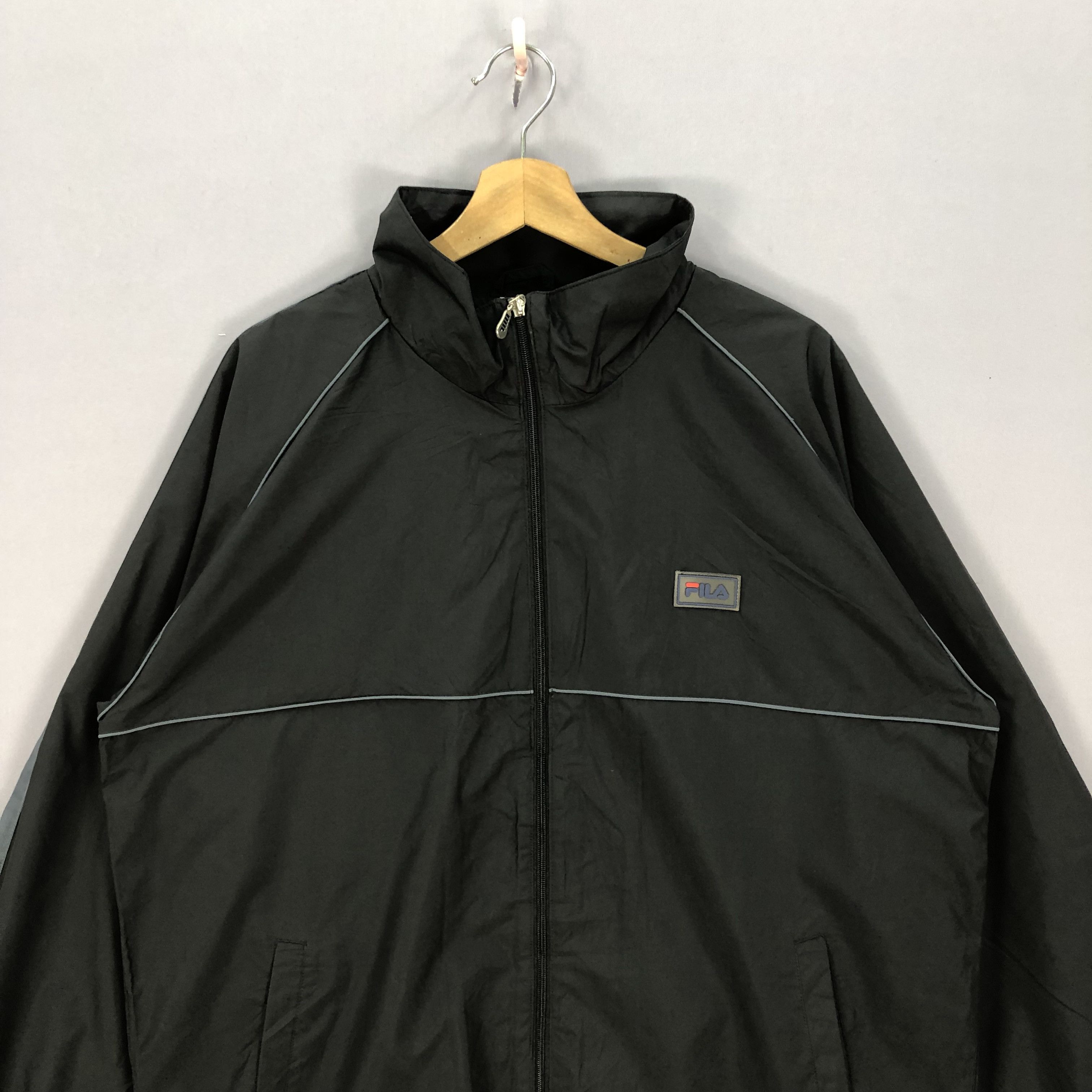 Fila × Vintage Vintage 90s Fila Windbreaker Zipper Jacket Size US XL / EU 56 / 4 - 3 Thumbnail