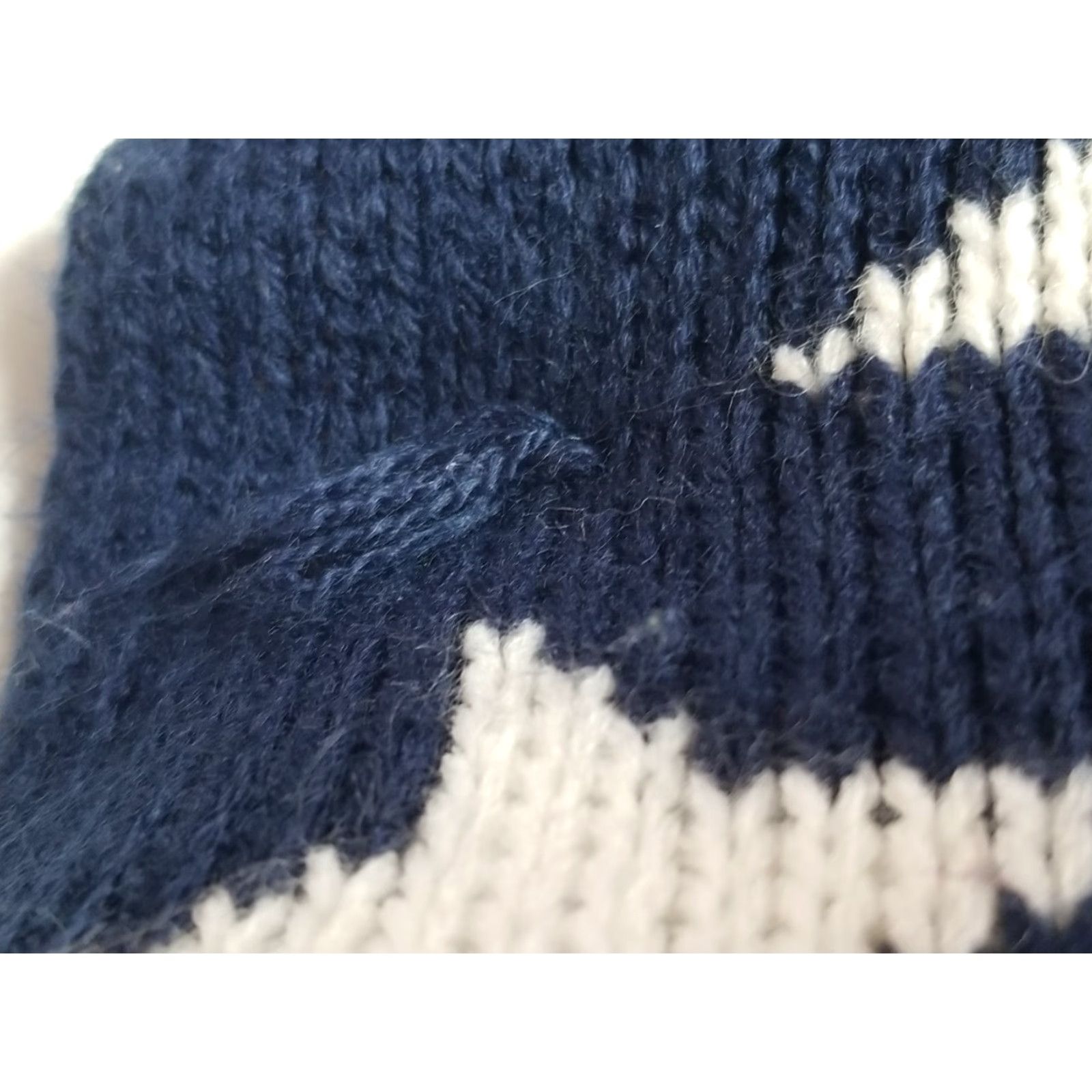 Vintage American Flag Scarf Knit Red White Blue Stars Stripes Patriotic 4th Of July Size ONE SIZE - 4 Thumbnail