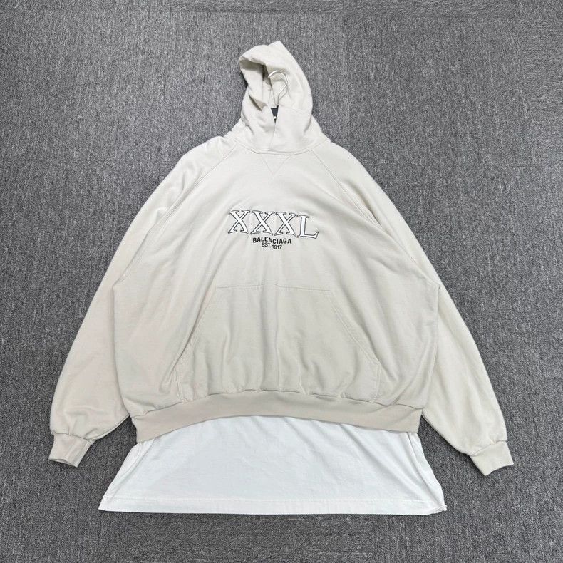 Balenciaga Layered Hoodie Sweatshirt - dmc