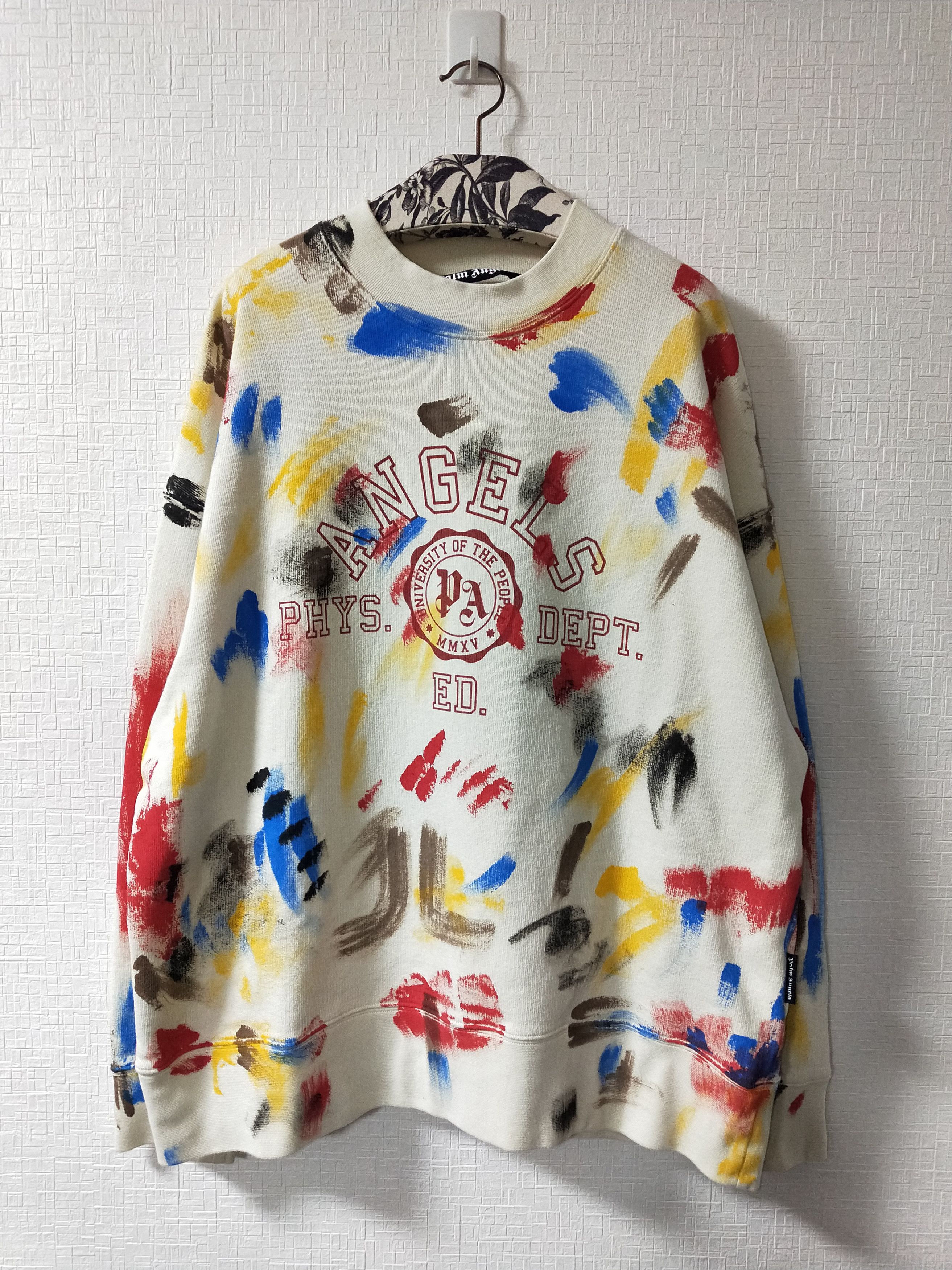 Palm Angels Painted College Sweatshirt Size US XL / EU 56 / 4 - 1 Thumbnail