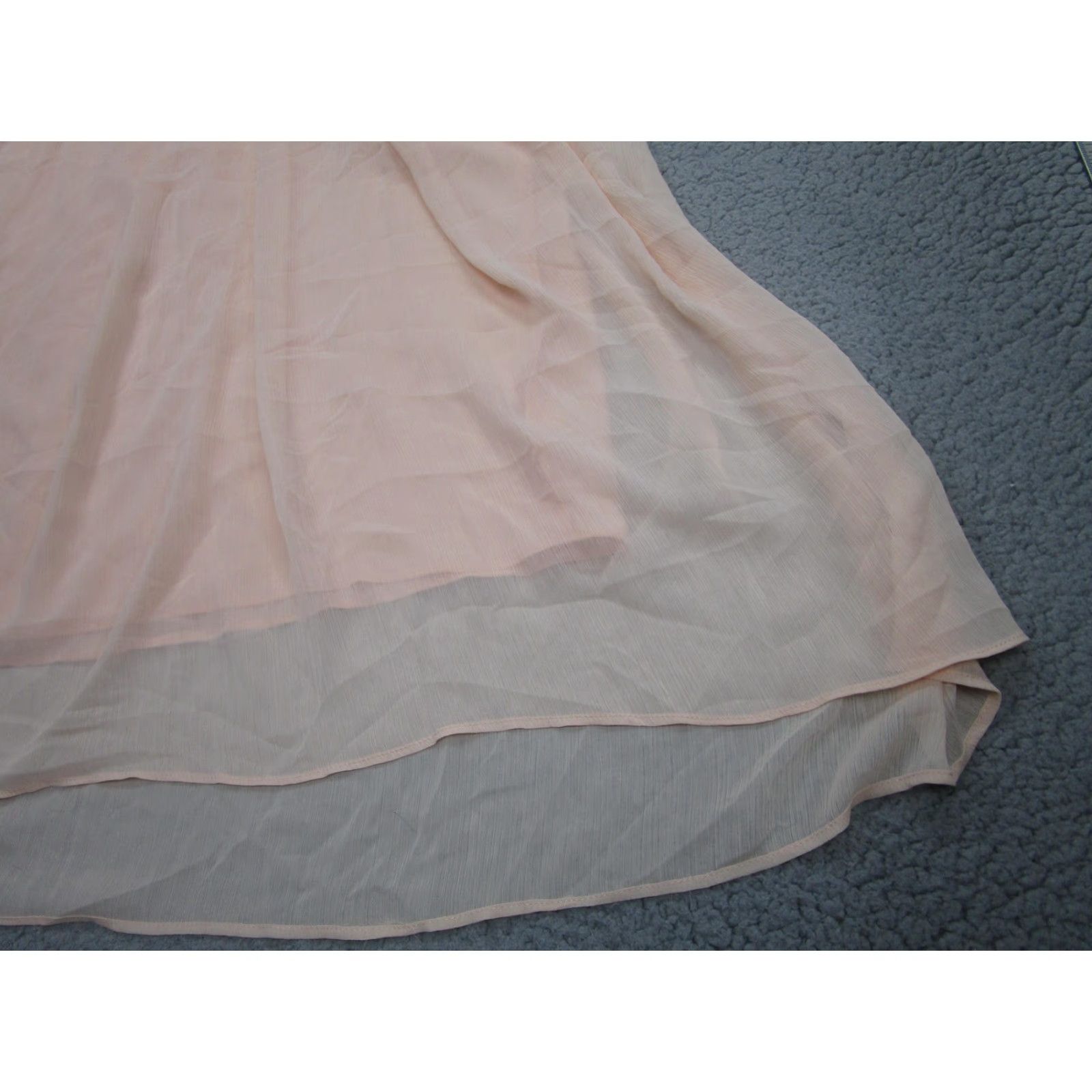 Vintage Future Collective Skirt Womens 22 Pink Chiffon Maxi Layered Lined Plus Fairy Size 40" / US 18 - 3 Thumbnail