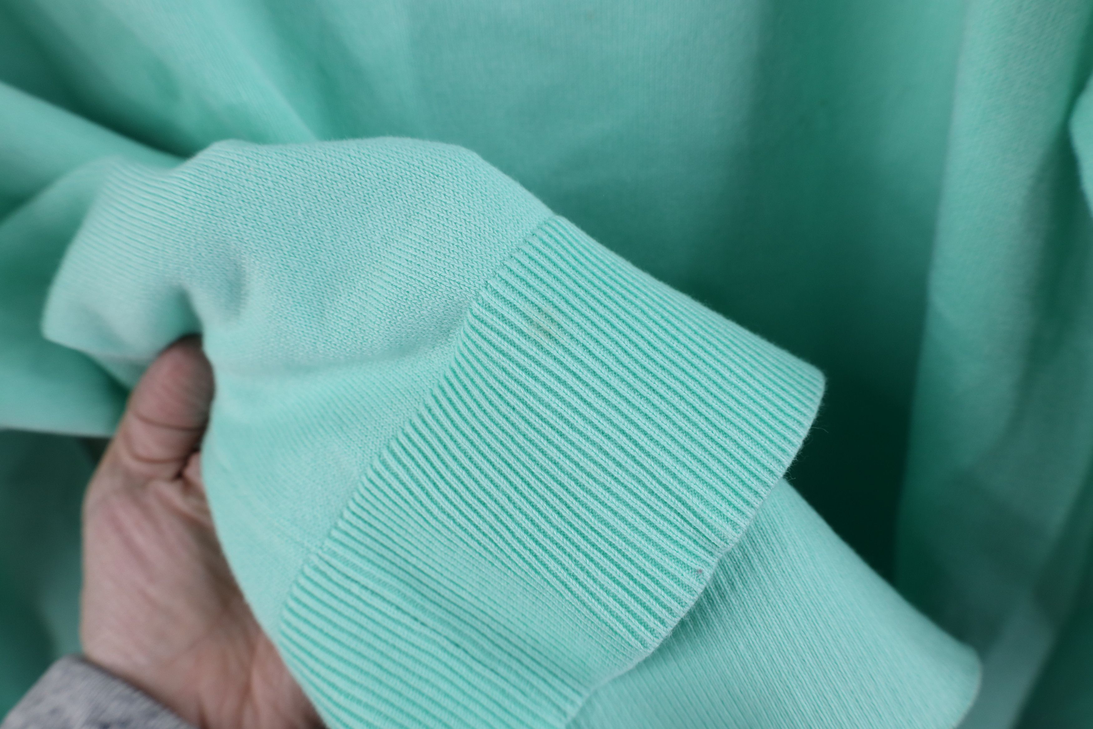 Lands' End × Vintage Vintage Lands End Cotton Knit Cardigan Sweater Mint Green Size 3XL / US 20-22 - 8 Thumbnail