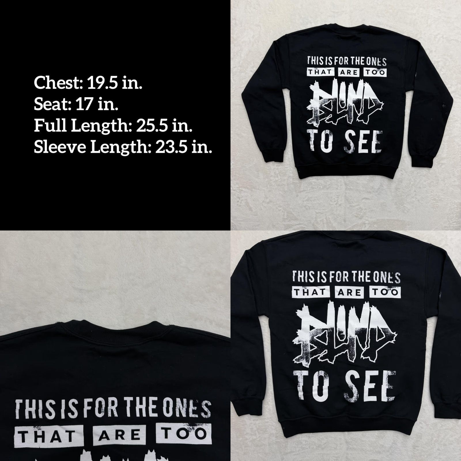 Gildan Myka Relocate Sweatshirt Mens Small Black Gildan Heavy Blend Fleece Graphic Print Music Rock Pullover Size US S / EU 44-46 / 1 - 8 Thumbnail
