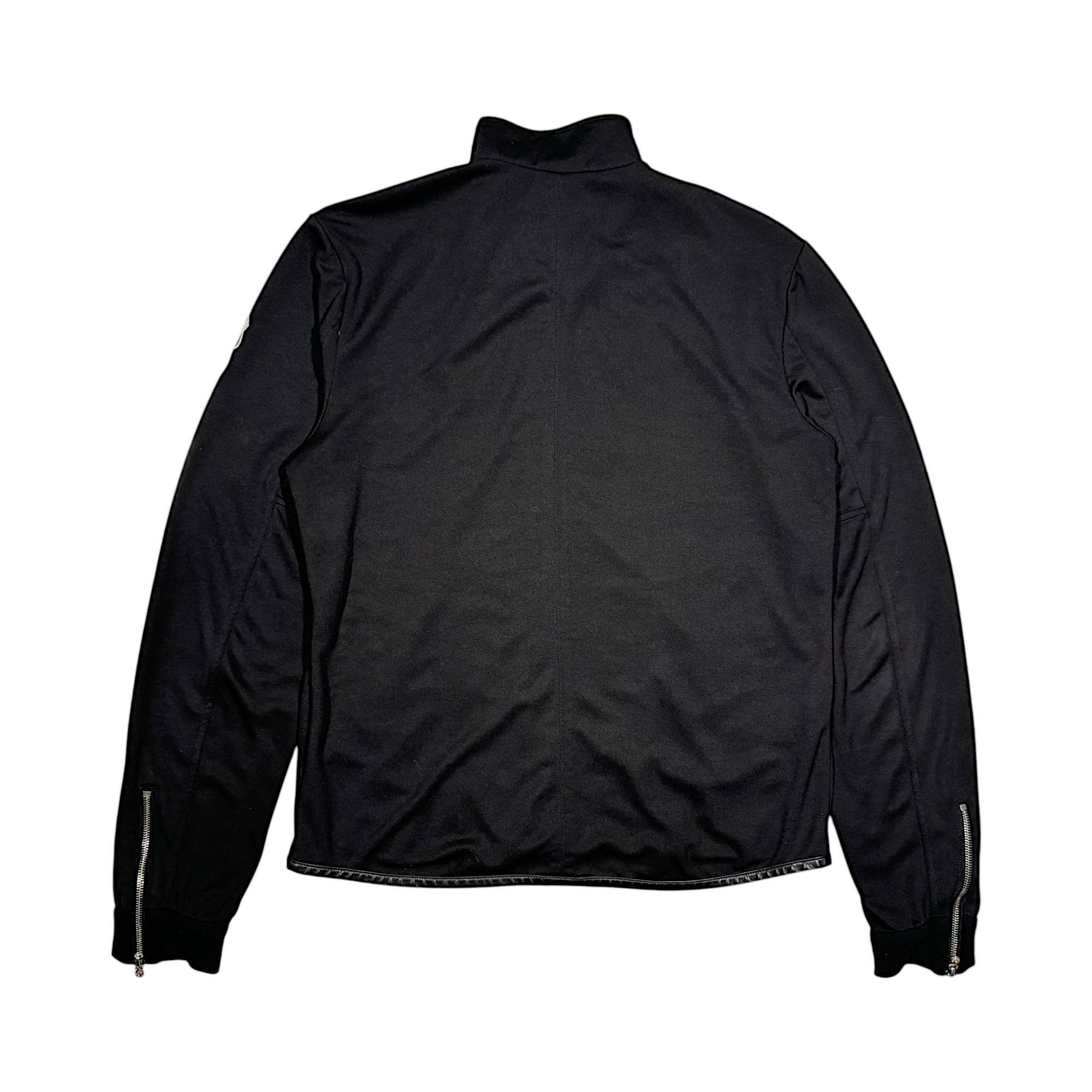 Chrome Hearts CH Zip Up Track Jacket Black Leather Dagger Zipper Size US M / EU 48-50 / 2 - 2 Thumbnail