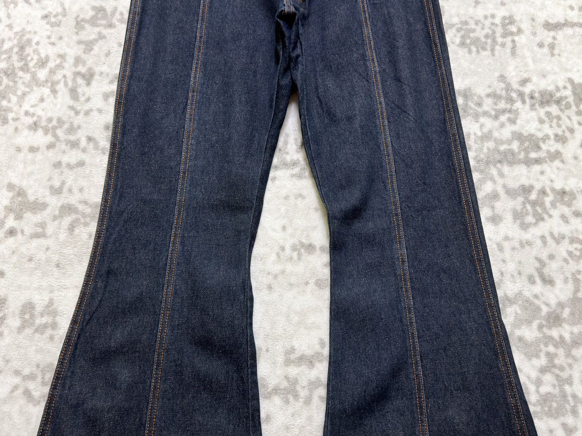 Japanese Brand Vintage Bell Bottom Flare Denim Retro High Waist Button Fly Size US 28 / EU 44 - 6 Thumbnail