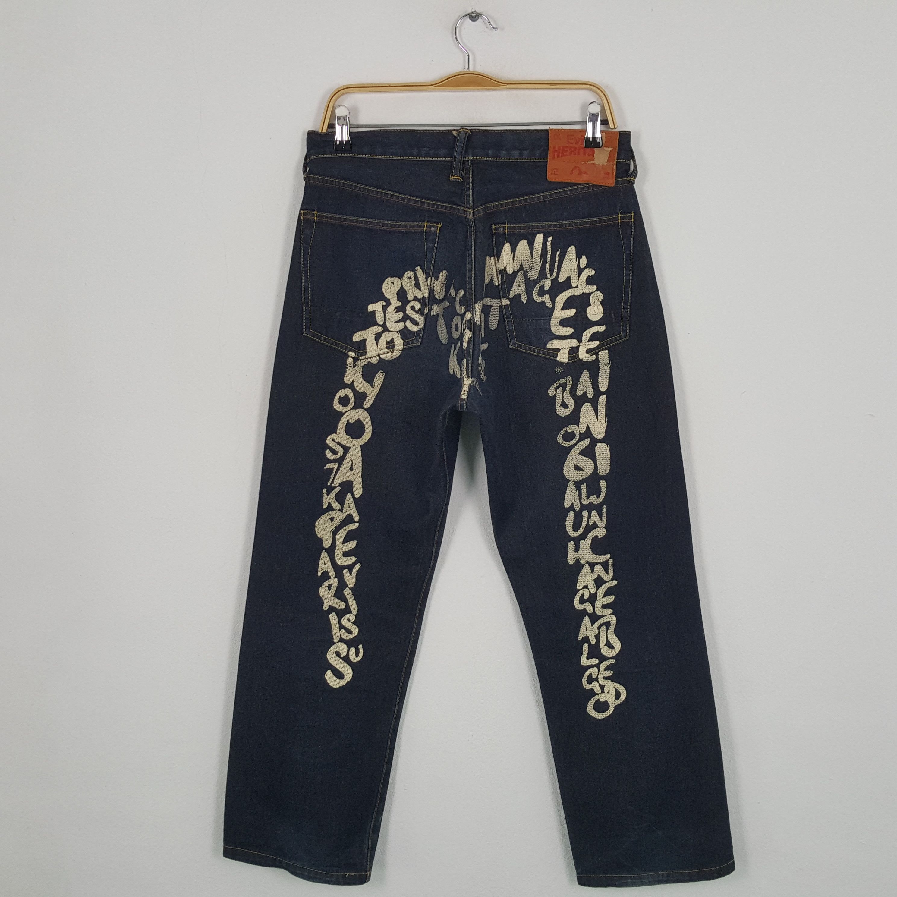 Evisu × Japanese Brand × Vintage Vintage EVISU Japanese Brand Daicock Style Blue Jeans Size US 31 - 1 Thumbnail