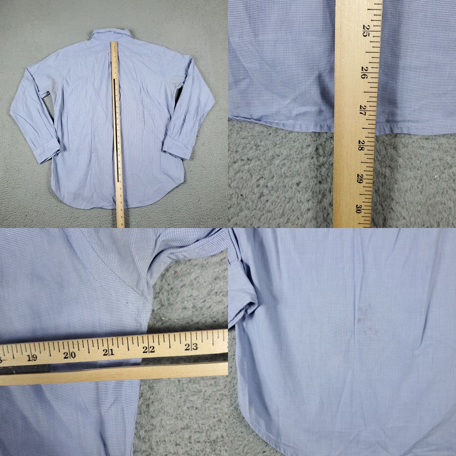 Ralph Lauren Ralph Lauren Shirt Mens 16 Blue Pony Dress Shirt Long Sleeve Button-Down Non-Iron Regular Fit, Blue, 16, Classic American Style Mens Shirt Size US L / EU 52-54 / 3 - 8 Thumbnail