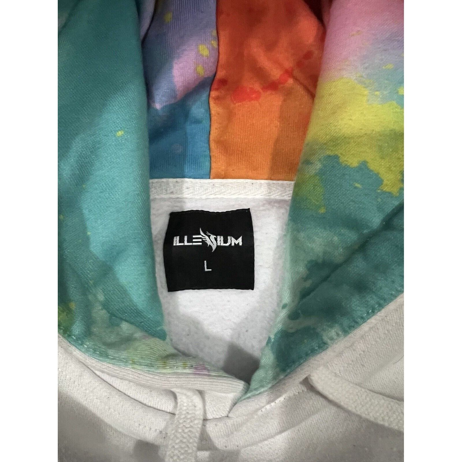 Other ILLENIUM HOODIE WOMENS LARGE MULTICOLORED WHITE Size L / US 10 / IT 46 - 3 Thumbnail