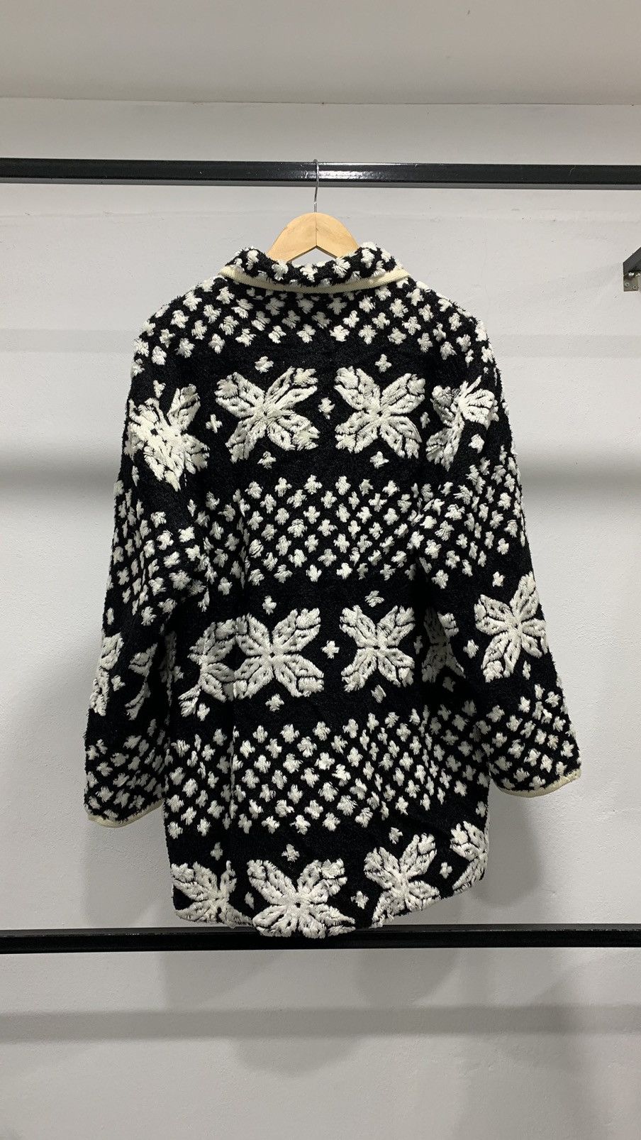 Ellesse × Japanese Brand Ellesse Navajo Fleece Quilted Winter Puffer Jacket Size L / US 10 / IT 46 - 17 Thumbnail