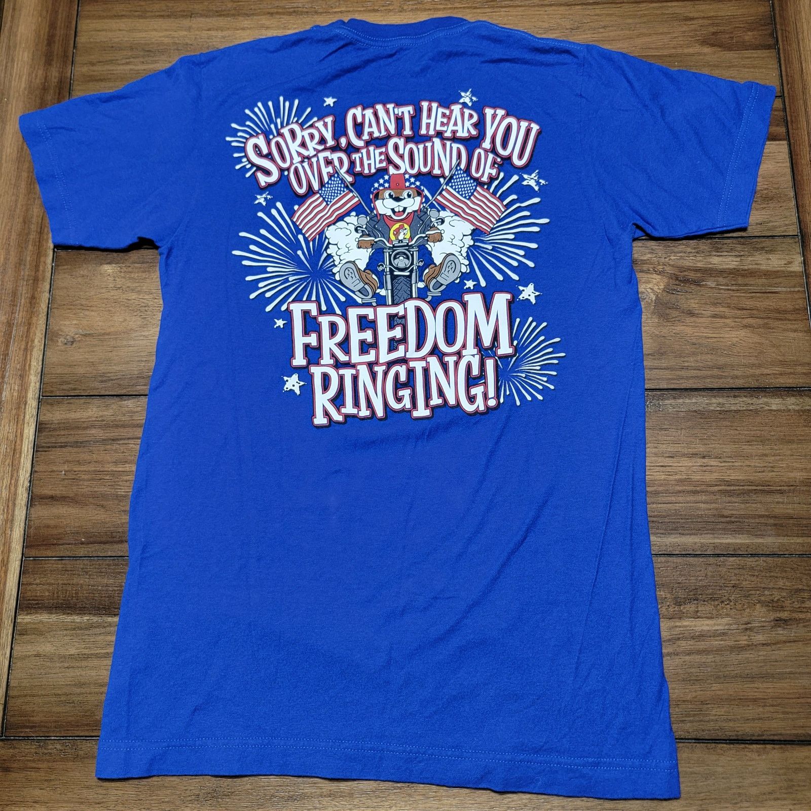 Other Buc-ee's Blue Unisex Tee "Freedom Ringing" - Size Small Size S / US 4 / IT 40 - 1 Thumbnail