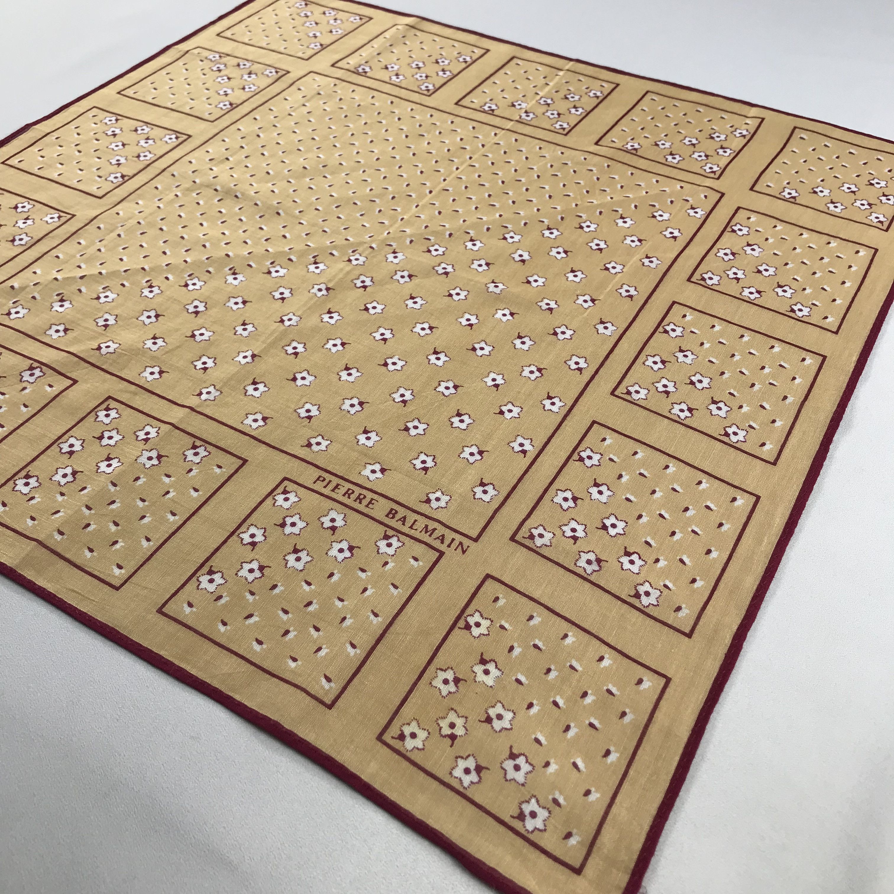Pierre Balmain Pierre Balmain Handkerchief / Bandana / Neckerchief C585 Size ONE SIZE - 4 Thumbnail