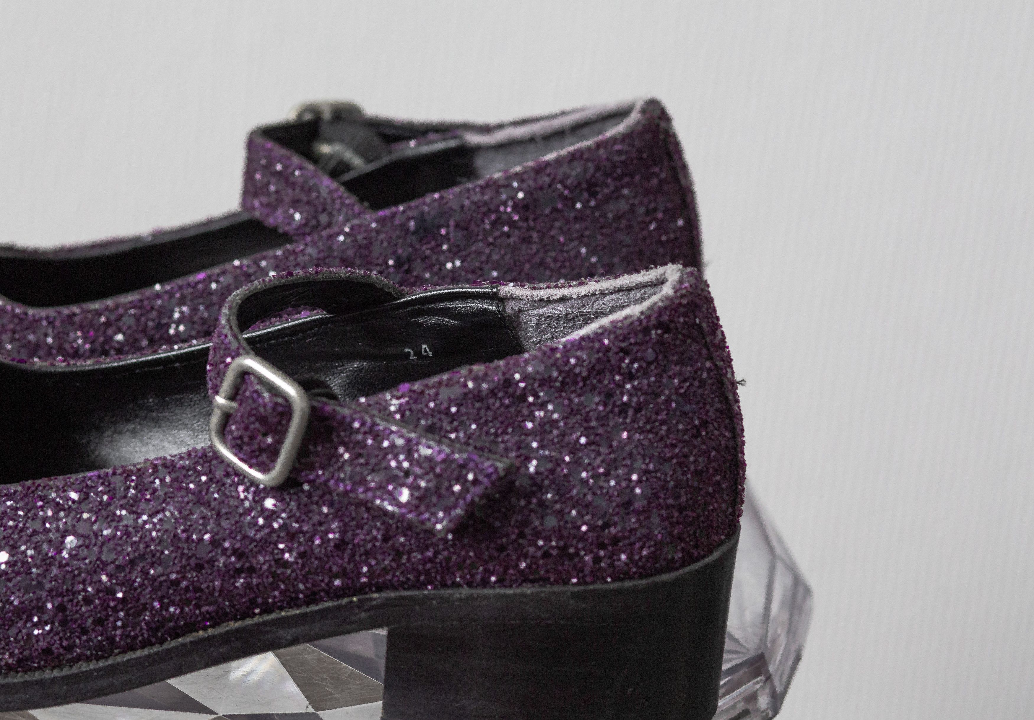 Comme des Garcons glitter strap shoes Size US 7 / IT 37 - 5 Thumbnail