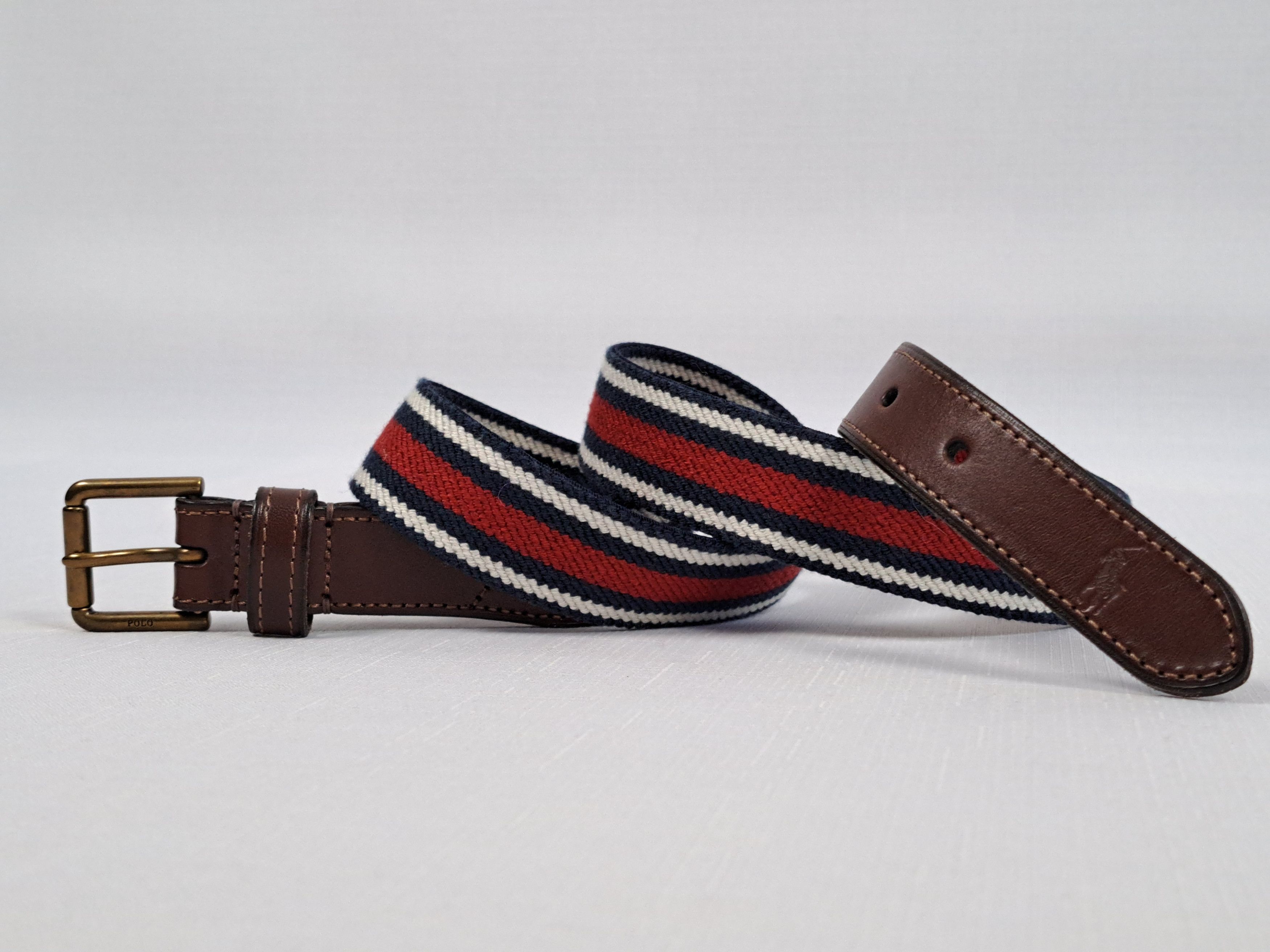 Polo Ralph Lauren Polo Ralph Lauren leather/elastic fabric belt. Size ONE SIZE - 2 Thumbnail
